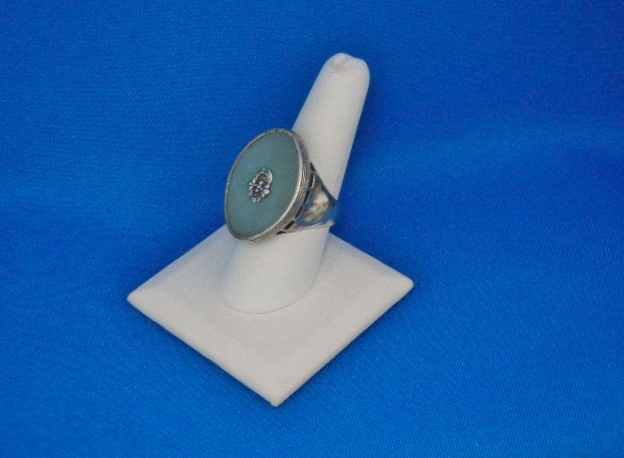 Silpada Sterling Silver Blue Glass Ring