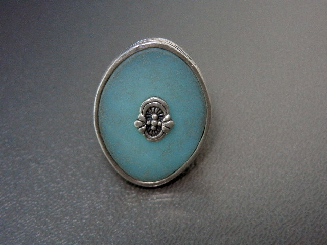 Silpada Sterling Silver Blue Glass Ring