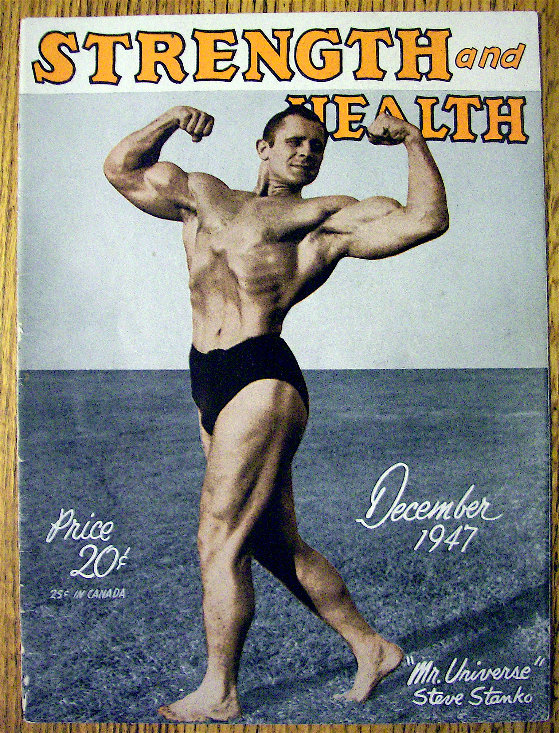 Steve Stanko 1947 Strength & Health Magazine Cover