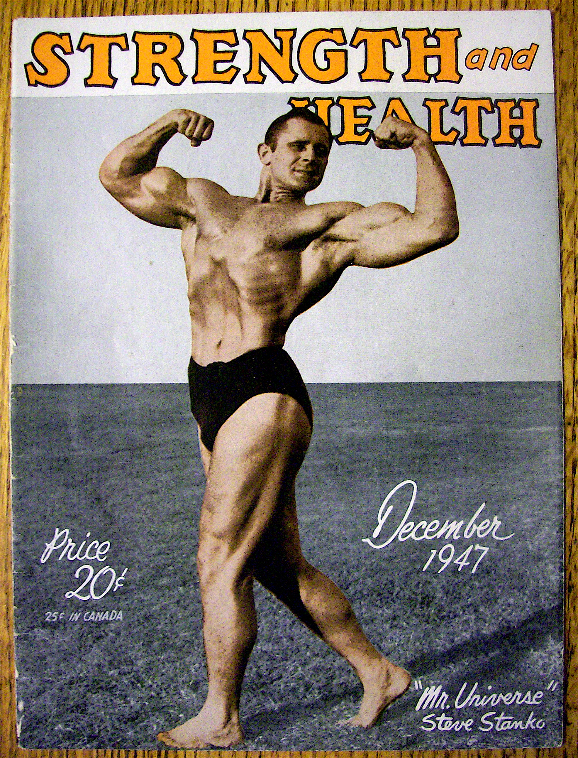 Steve Stanko 1947 Strength & Health Magazine Cover