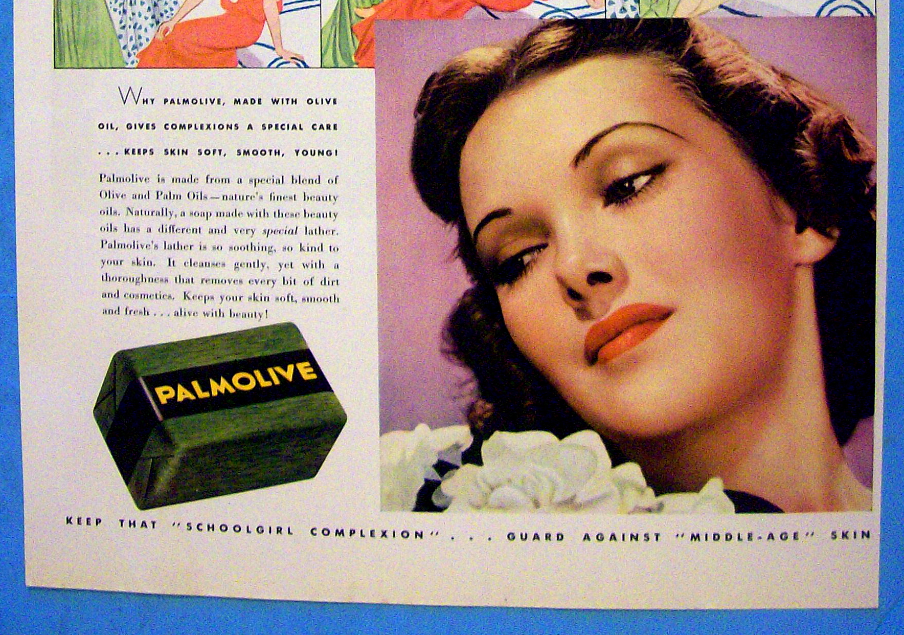1937 Palmolive Soap with No More Worry