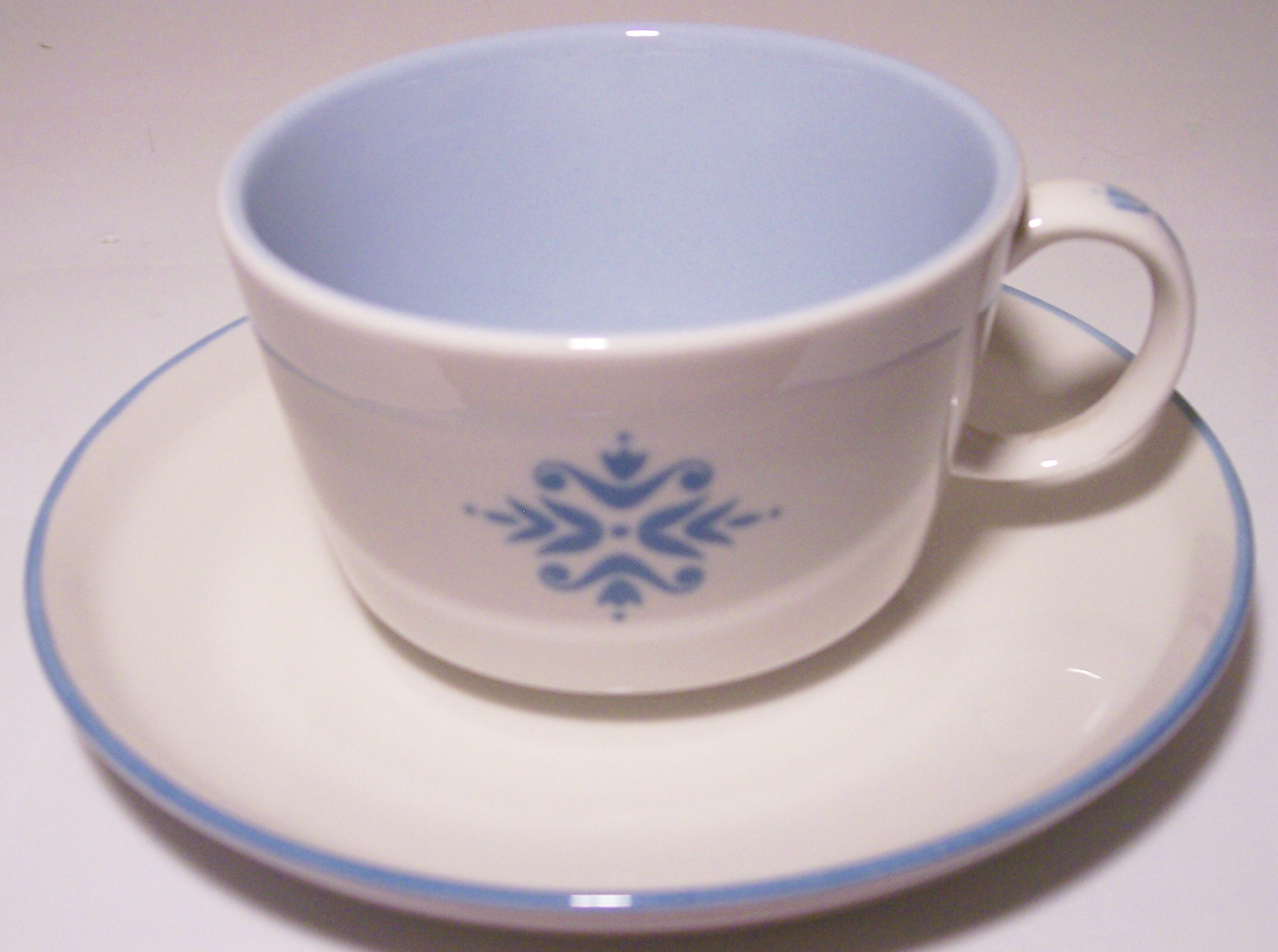 Franciscan Pottery Family China Medallion Cup/Saucer