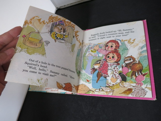 The Raggedy Ann Treasure Hunt A Tell A-Tale Book 1973