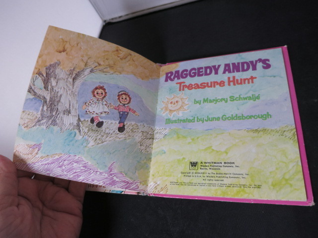 The Raggedy Ann Treasure Hunt A Tell A-Tale Book 1973