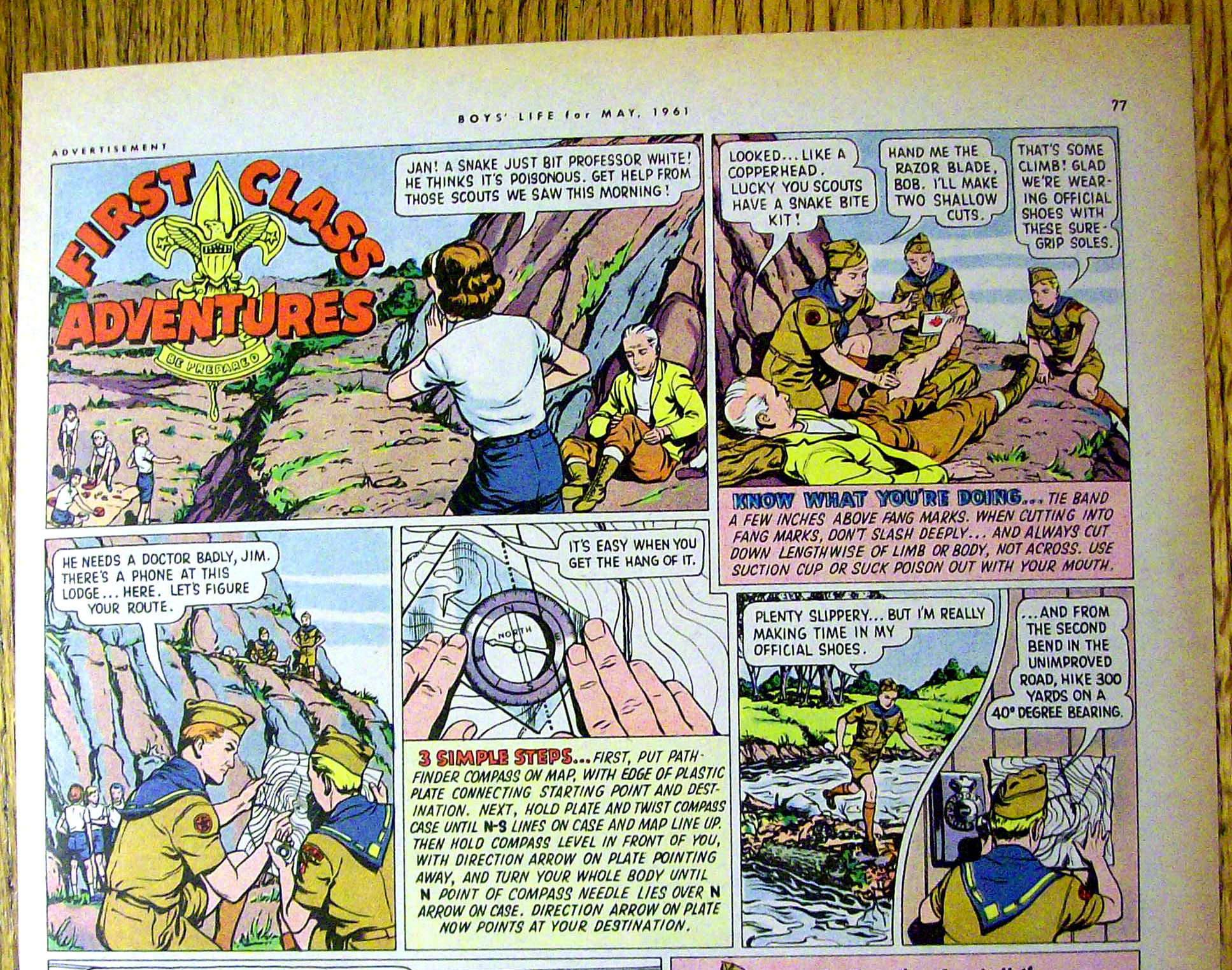 1961 Boy Scout Shoes with First Class Adventures