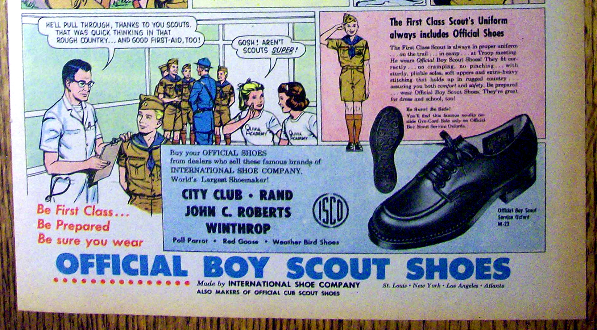 1961 Boy Scout Shoes with First Class Adventures