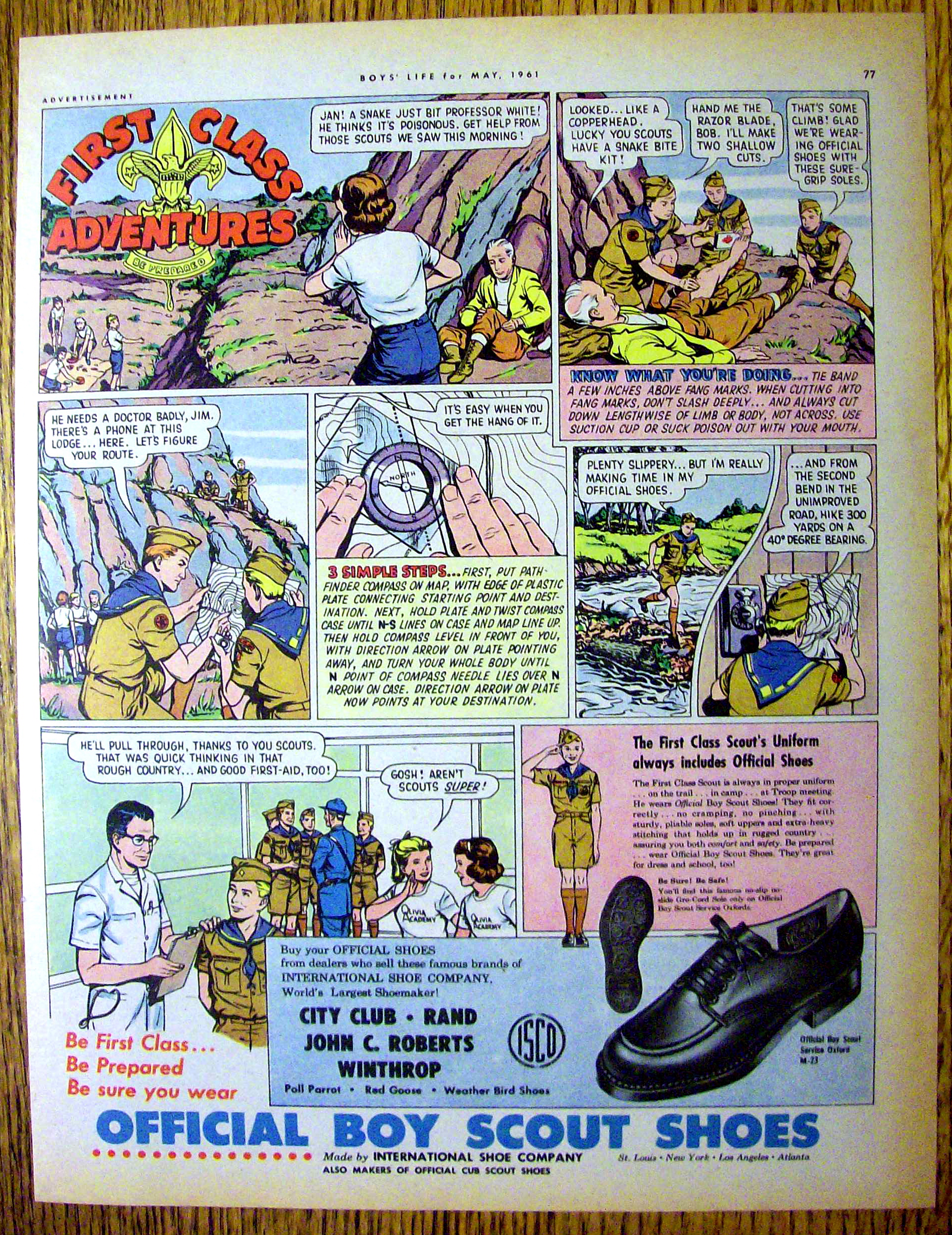 1961 Boy Scout Shoes with First Class Adventures