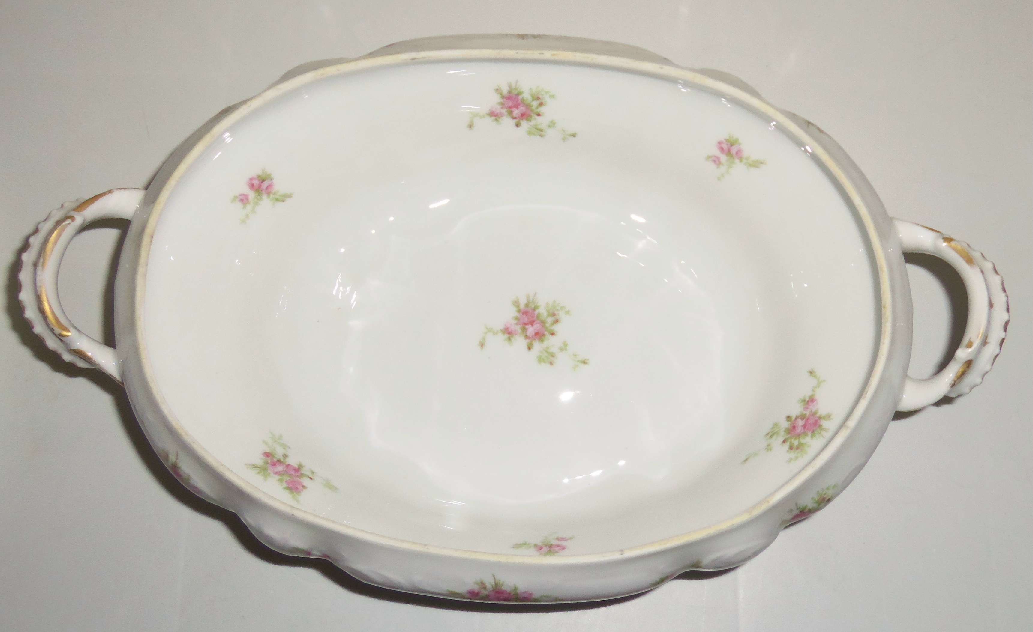 Charles Ahrenfeldt China Floral Decorated Tureen W/lid!