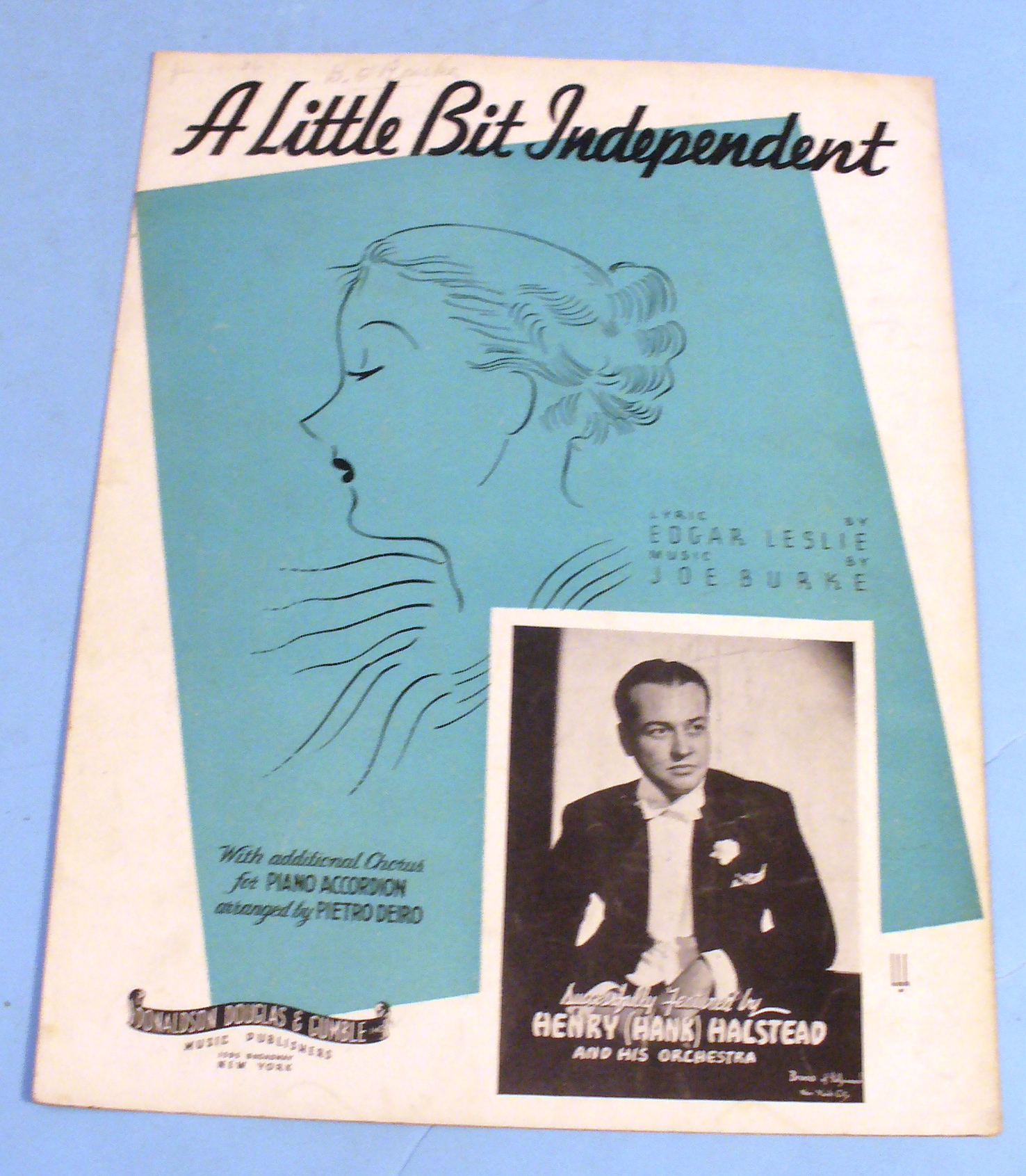 1935 A Little Bit Independent by Leslie & Burke