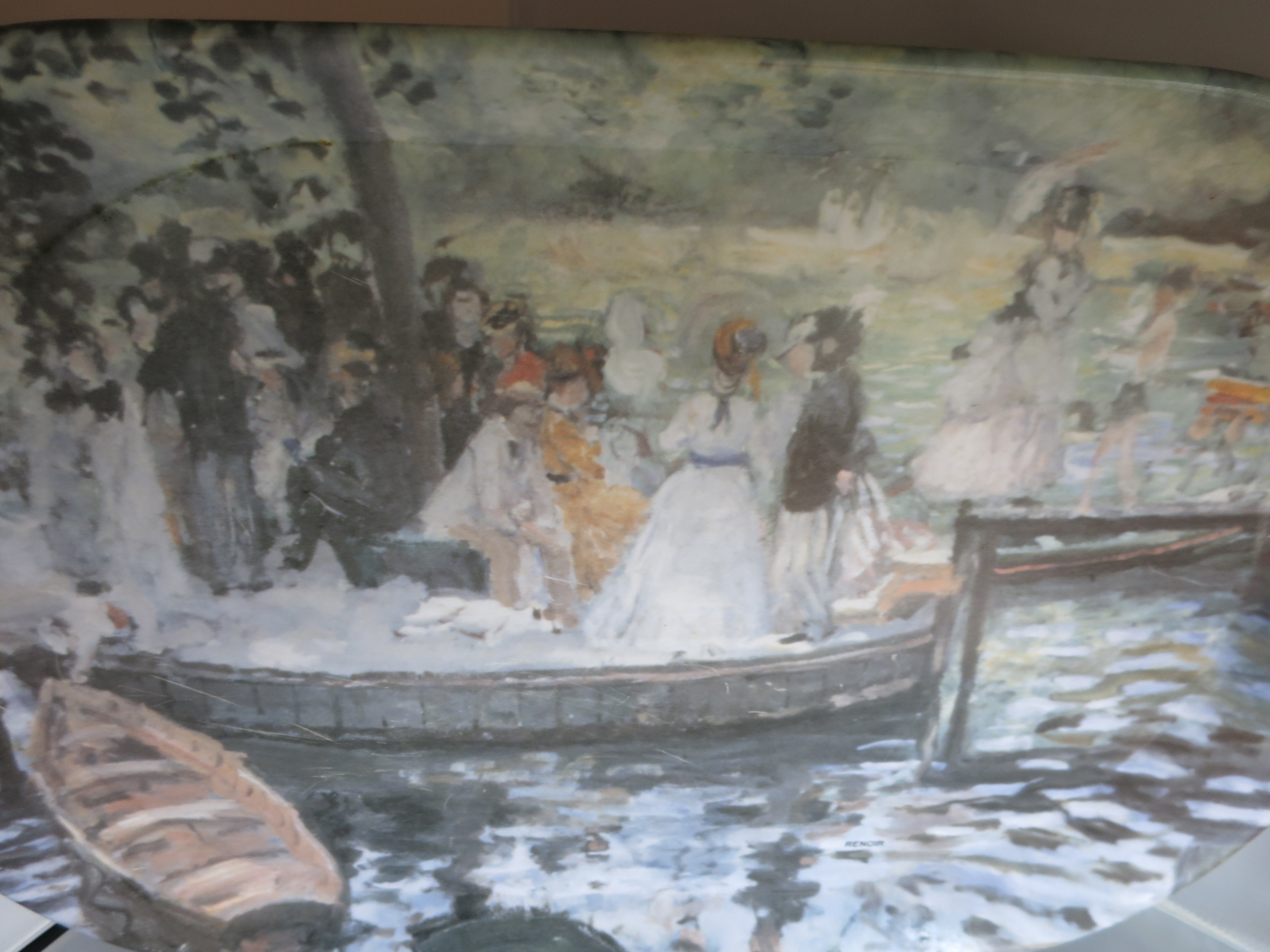 Vintage Renoir La Grenouilliere Labrazel Serving Tray Italy