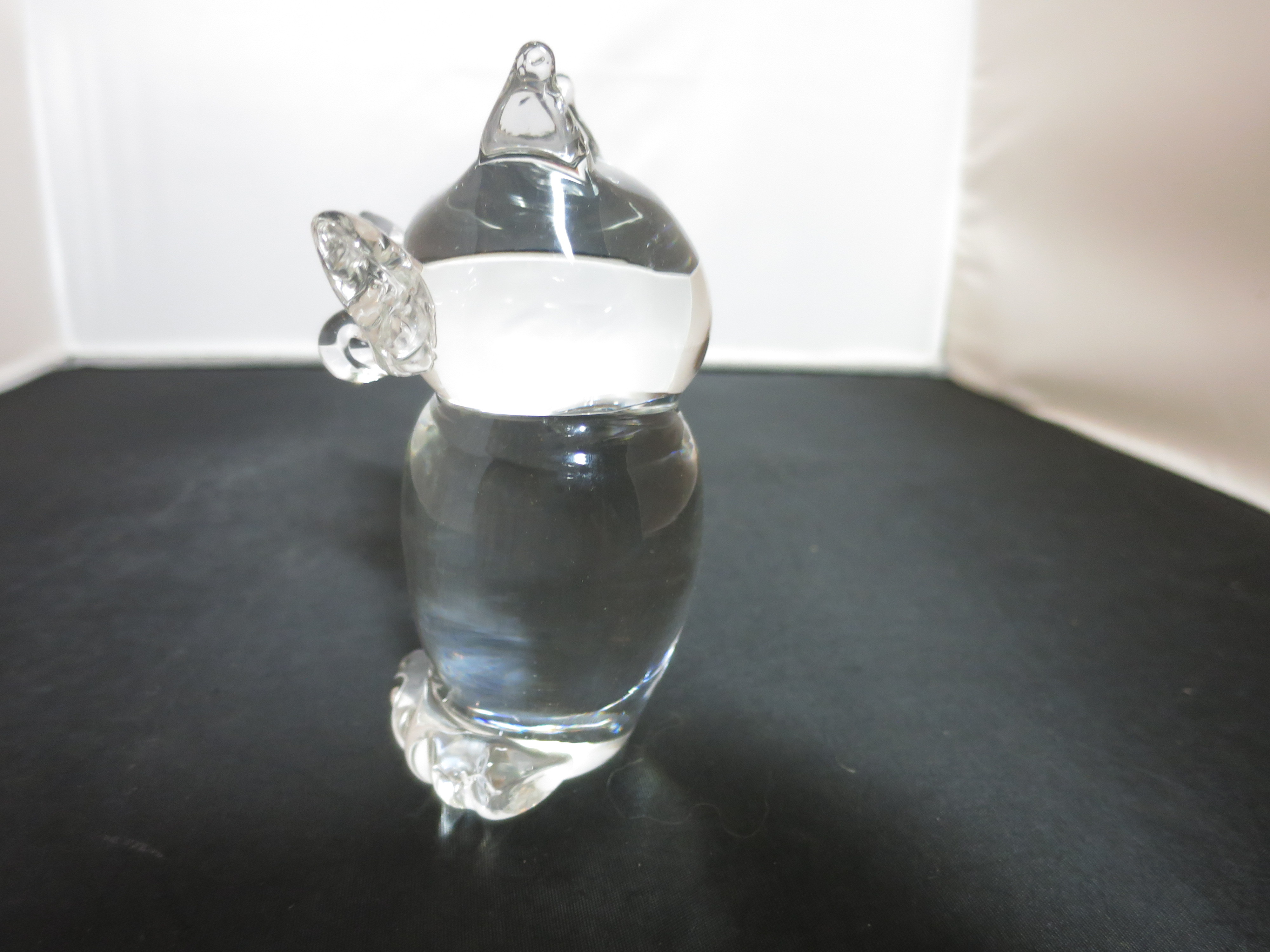 Murano Art Glass Owl made in Formia Vetri Di Itlay Paperweight