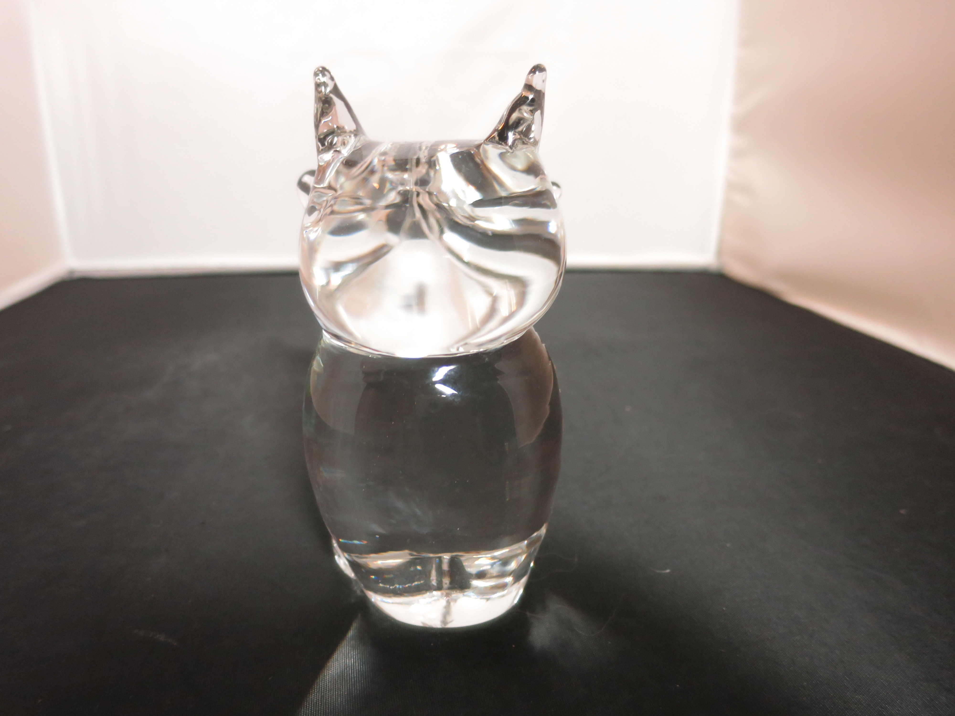 Murano Art Glass Owl made in Formia Vetri Di Itlay Paperweight