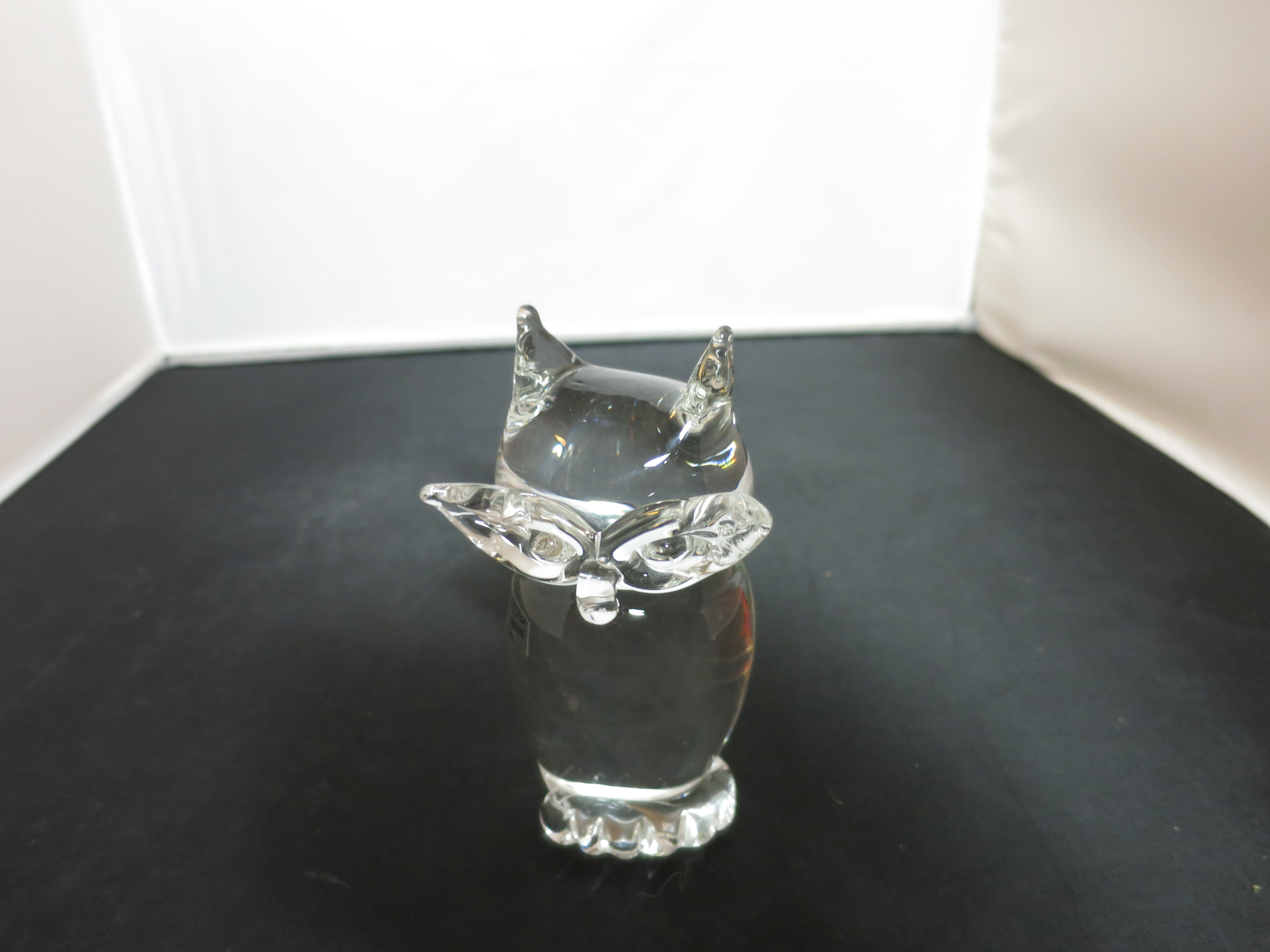 Murano Art Glass Owl made in Formia Vetri Di Itlay Paperweight