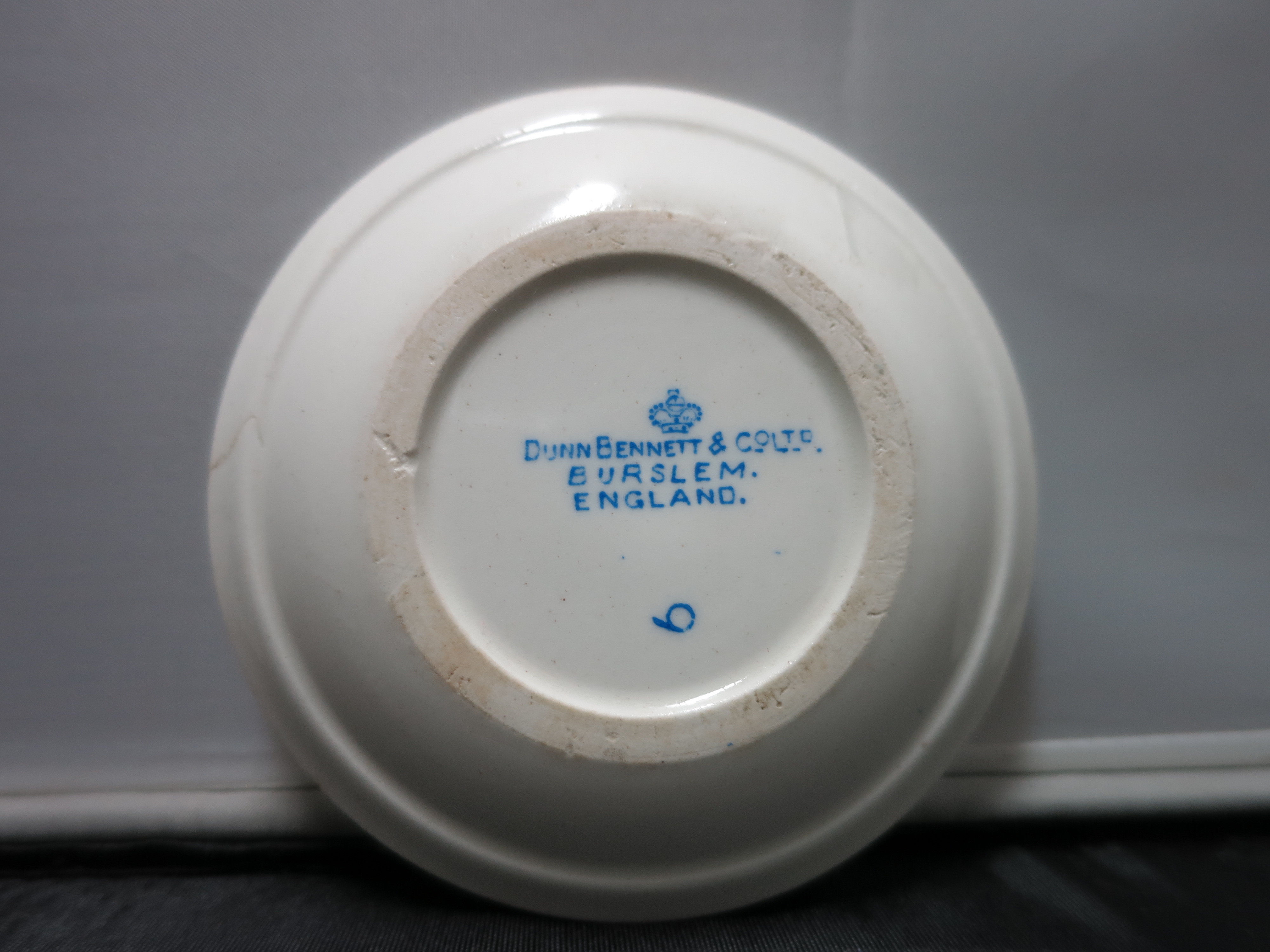 Dunn Bennett & Co Ltd Blue Willow Butter Pat