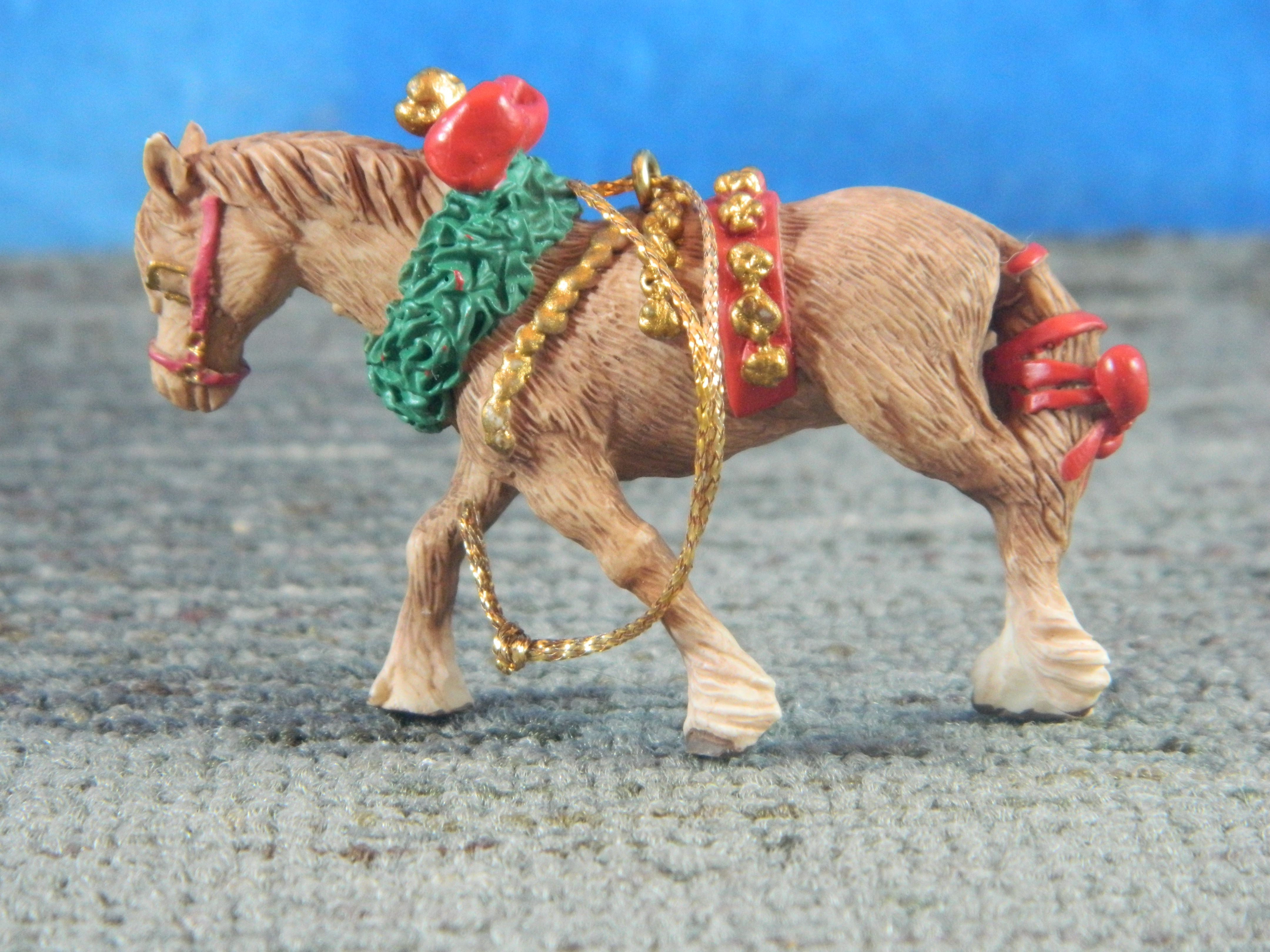 Christmas Ornament Harness Horse