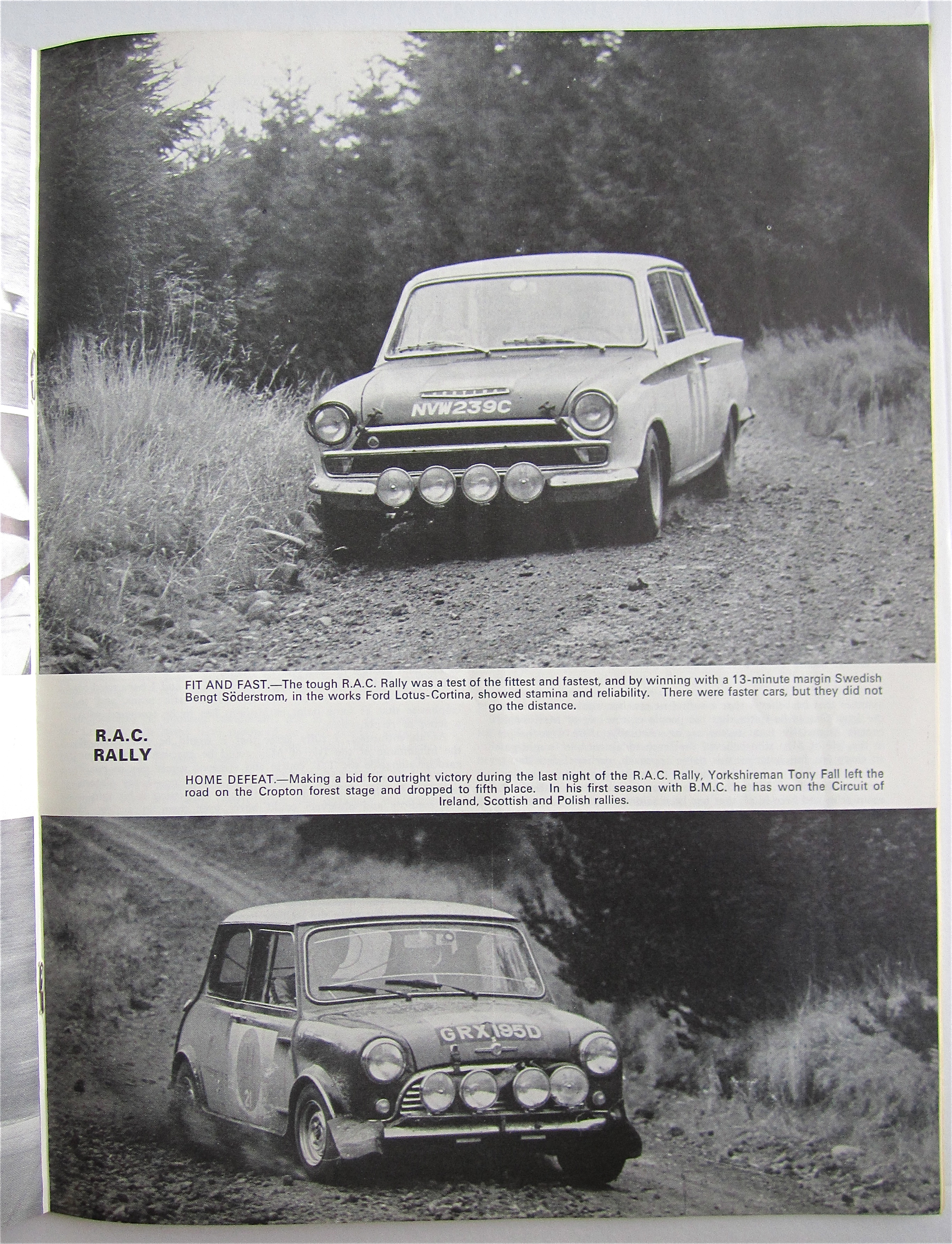 Motor Sport Magazine January 1967 Ford Swedish Driver