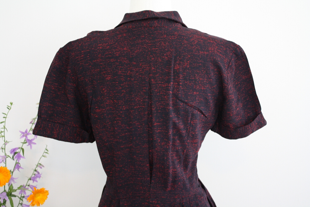 1930 Black and Red Dress