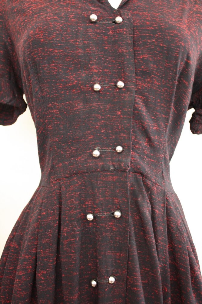 1930 Black and Red Dress