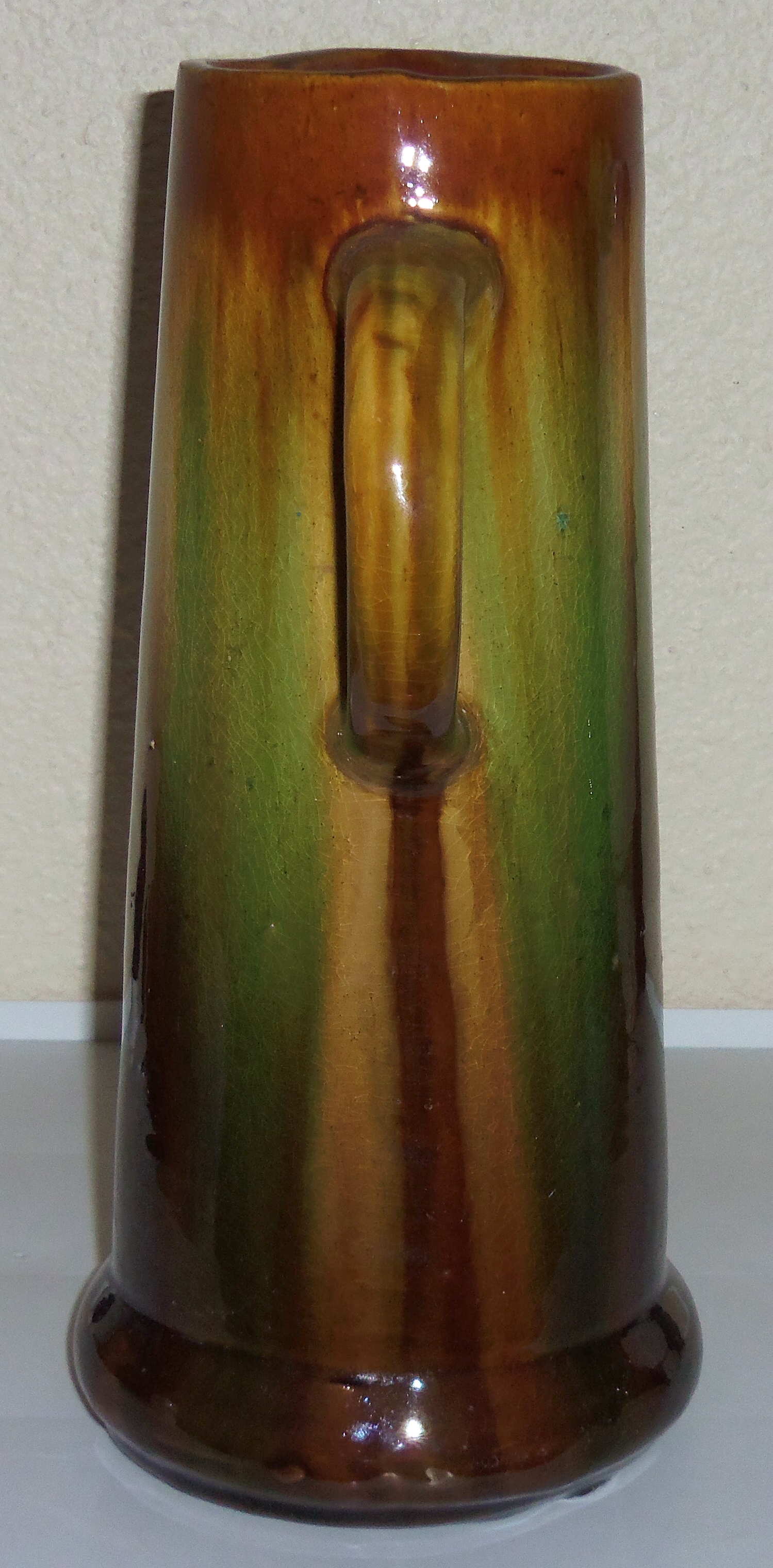 Cambridge Art Pottery Blended Glaze Large Pitcher!