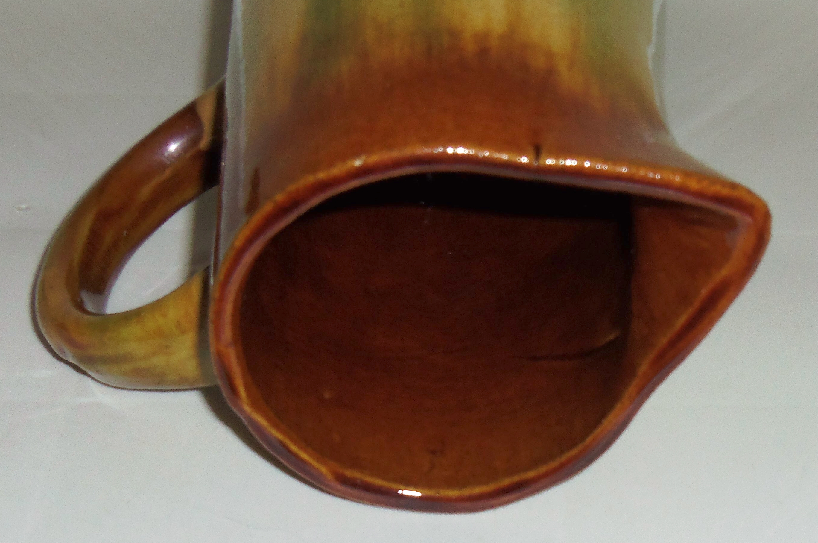 Cambridge Art Pottery Blended Glaze Large Pitcher!