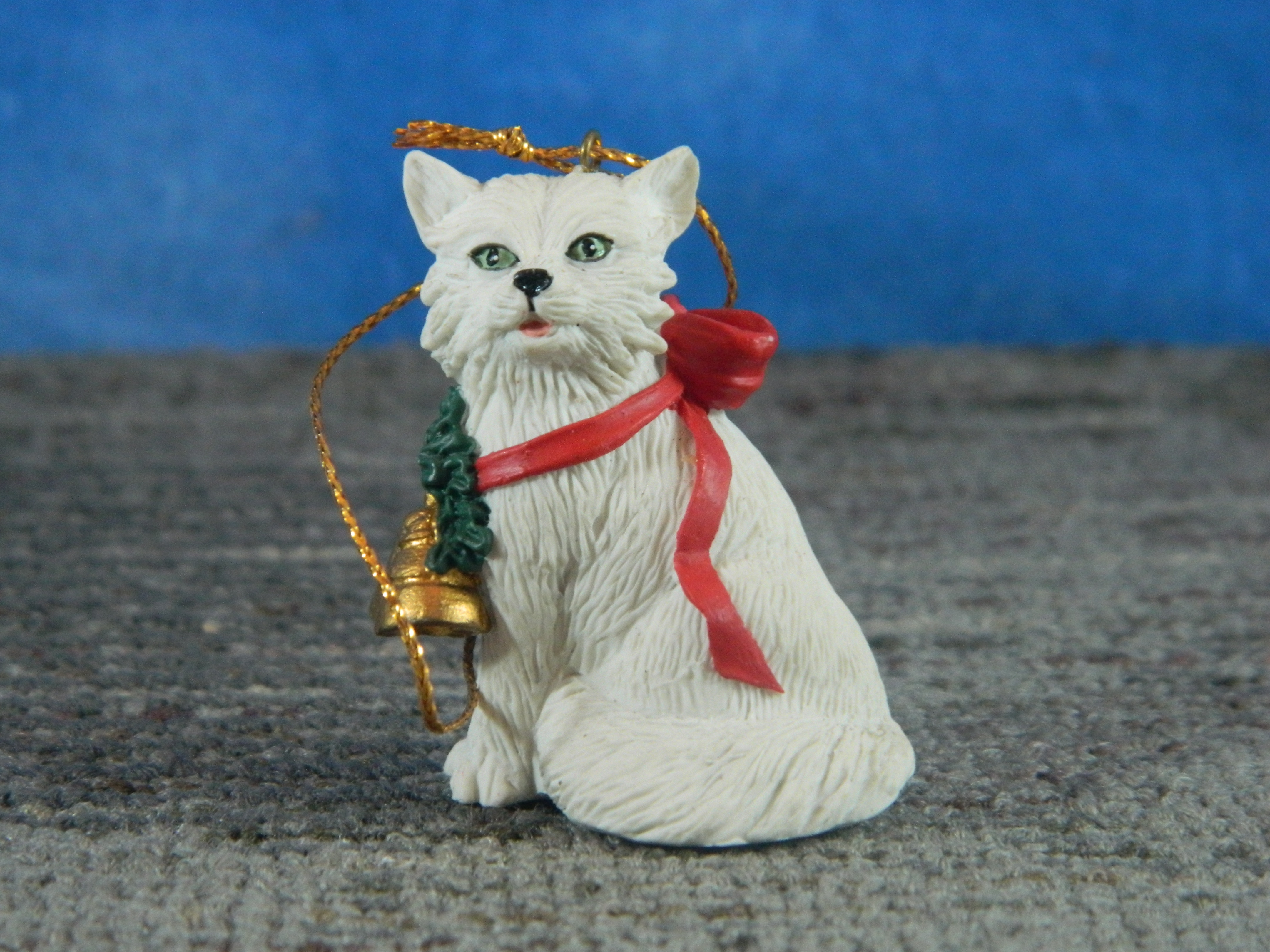 Christmas Ornament White Cat