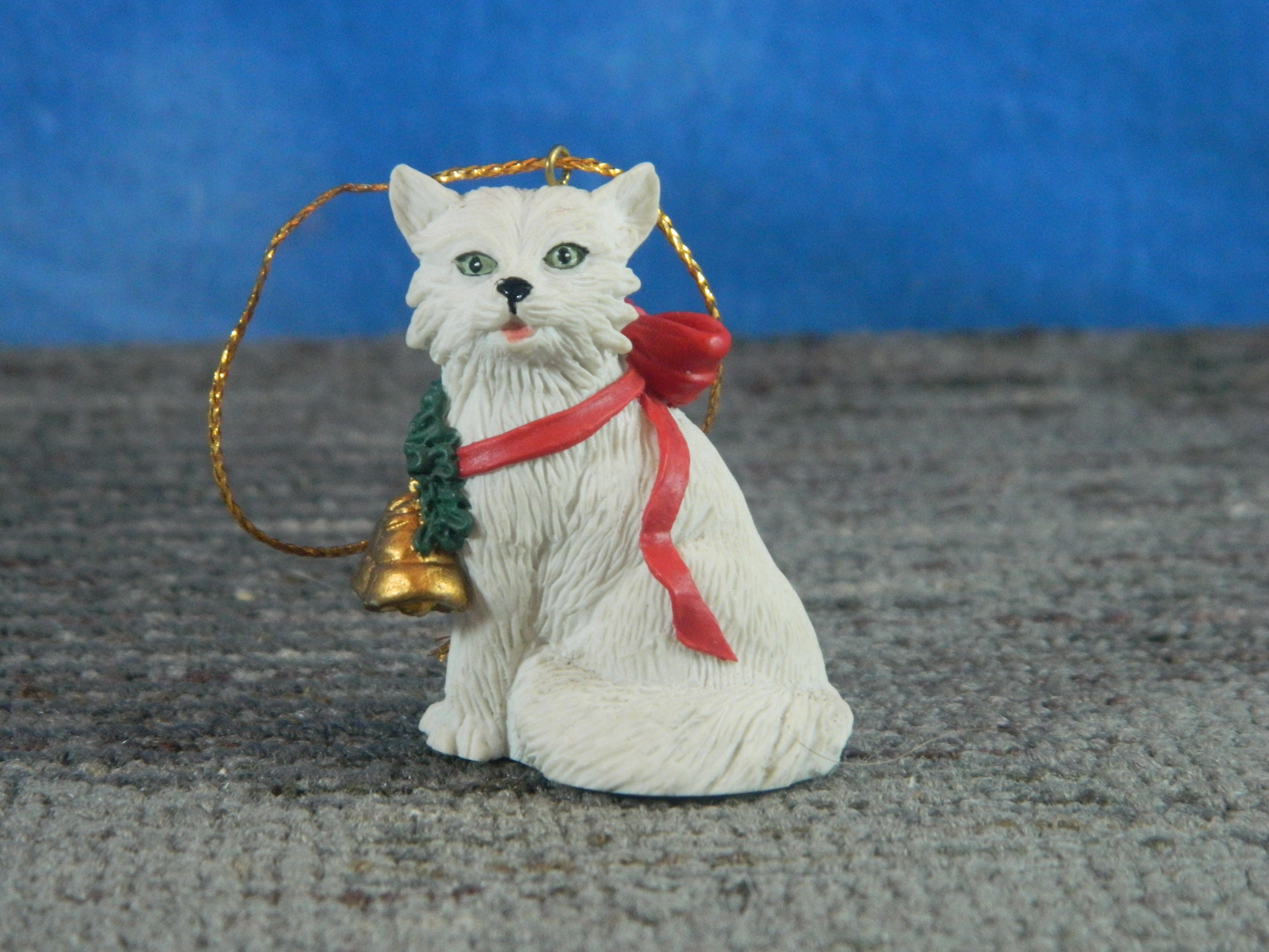 Christmas Ornament White Cat
