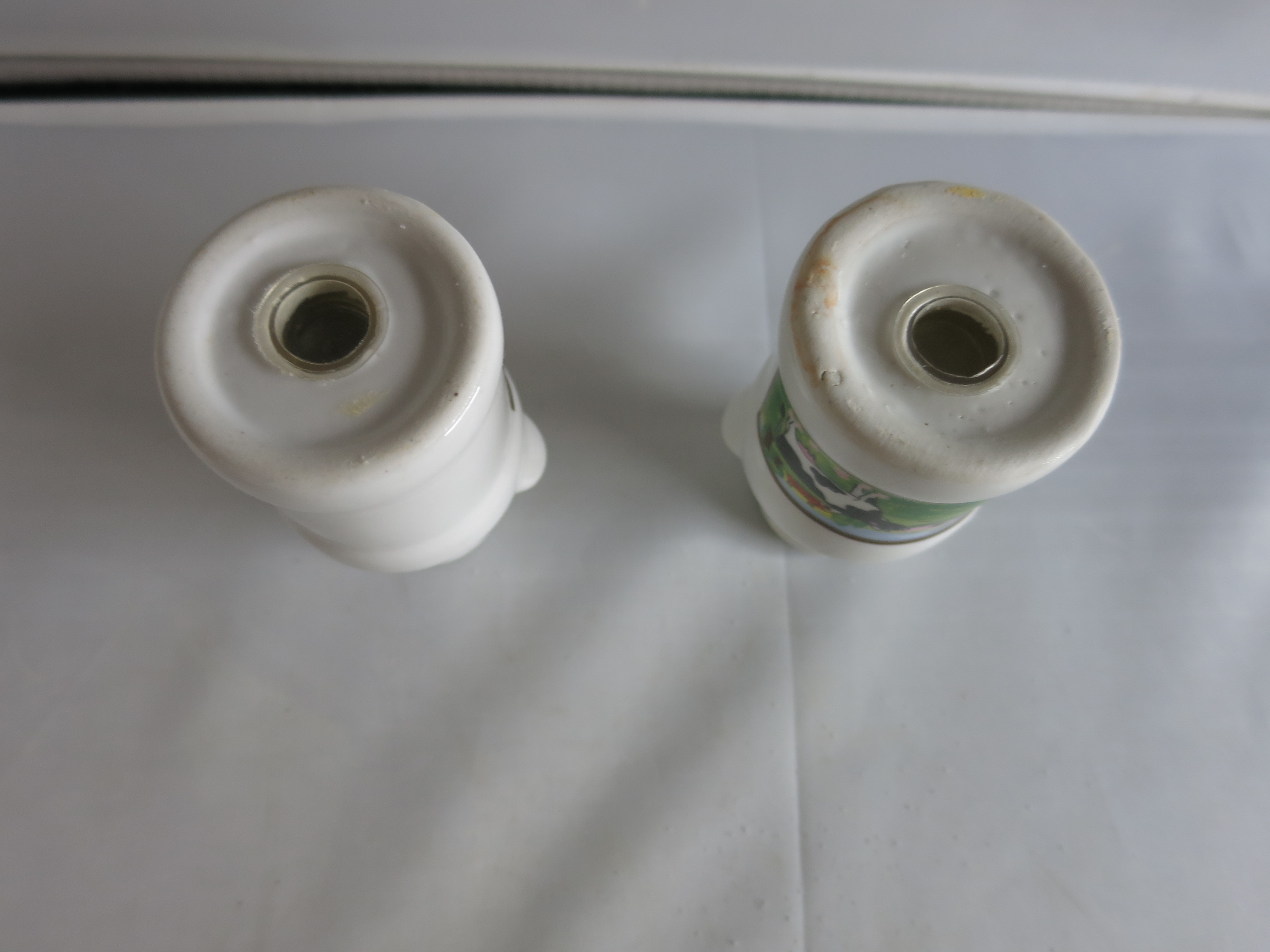 Milk Can Dairy Farm with Cows Salt and Pepper Shaker Set Ceramic