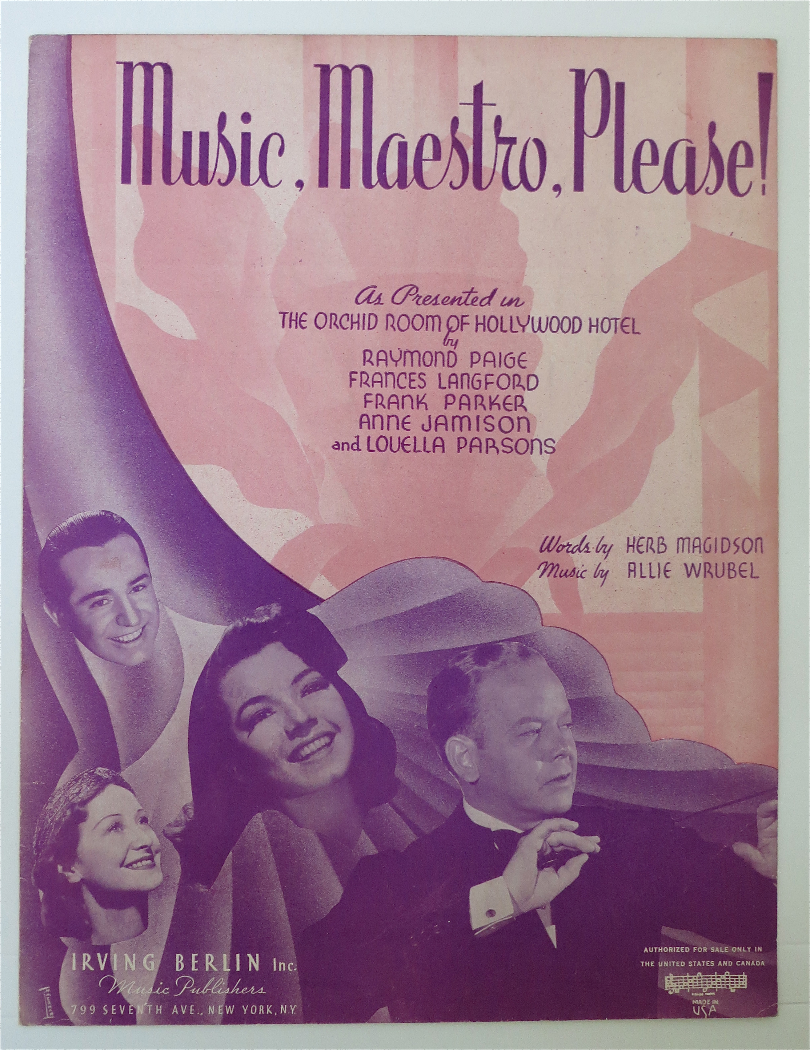 1938 Music, Maestro, Please By Herb Magidson