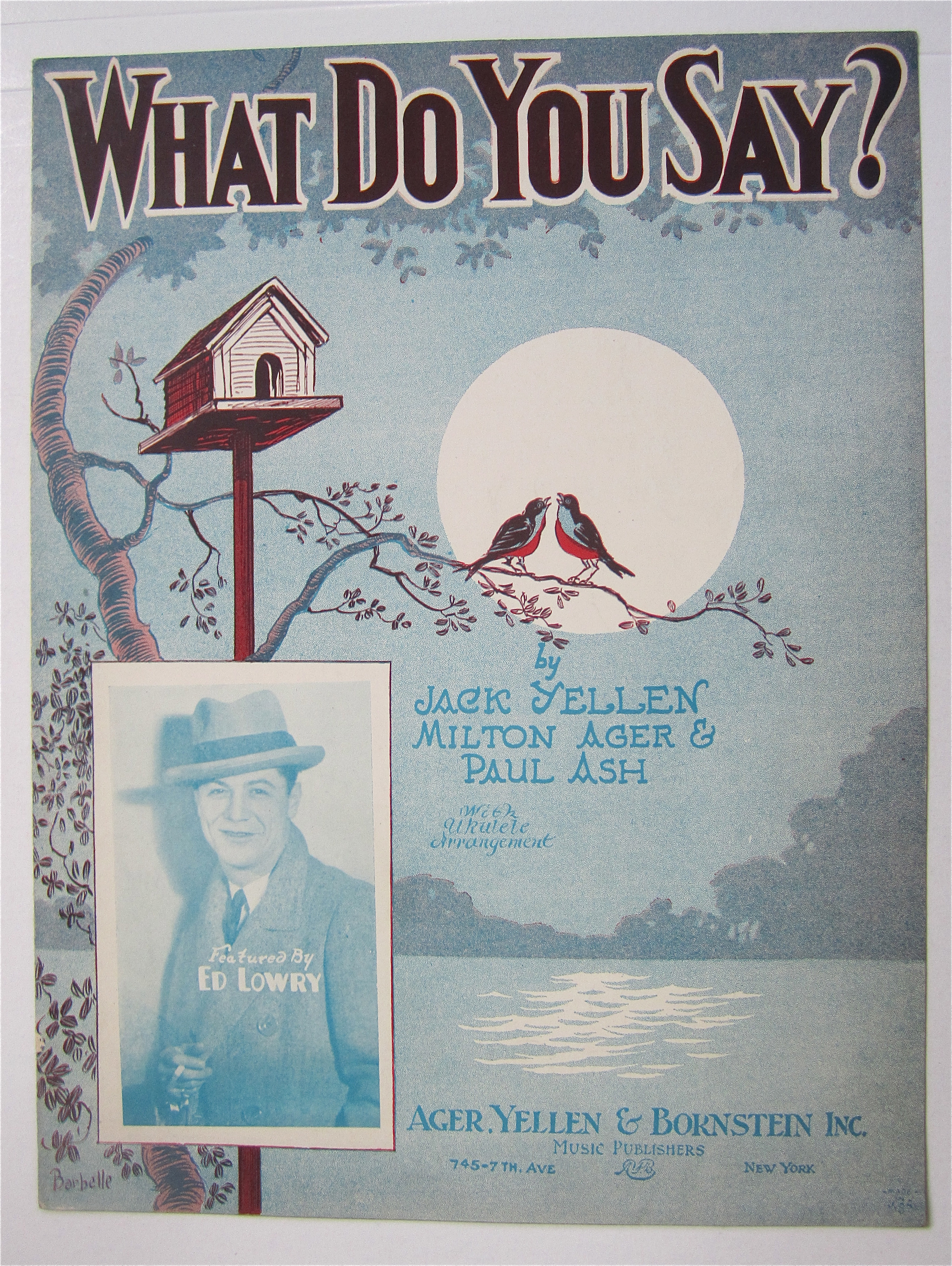 Sheet Music 1928 What Do You Say?