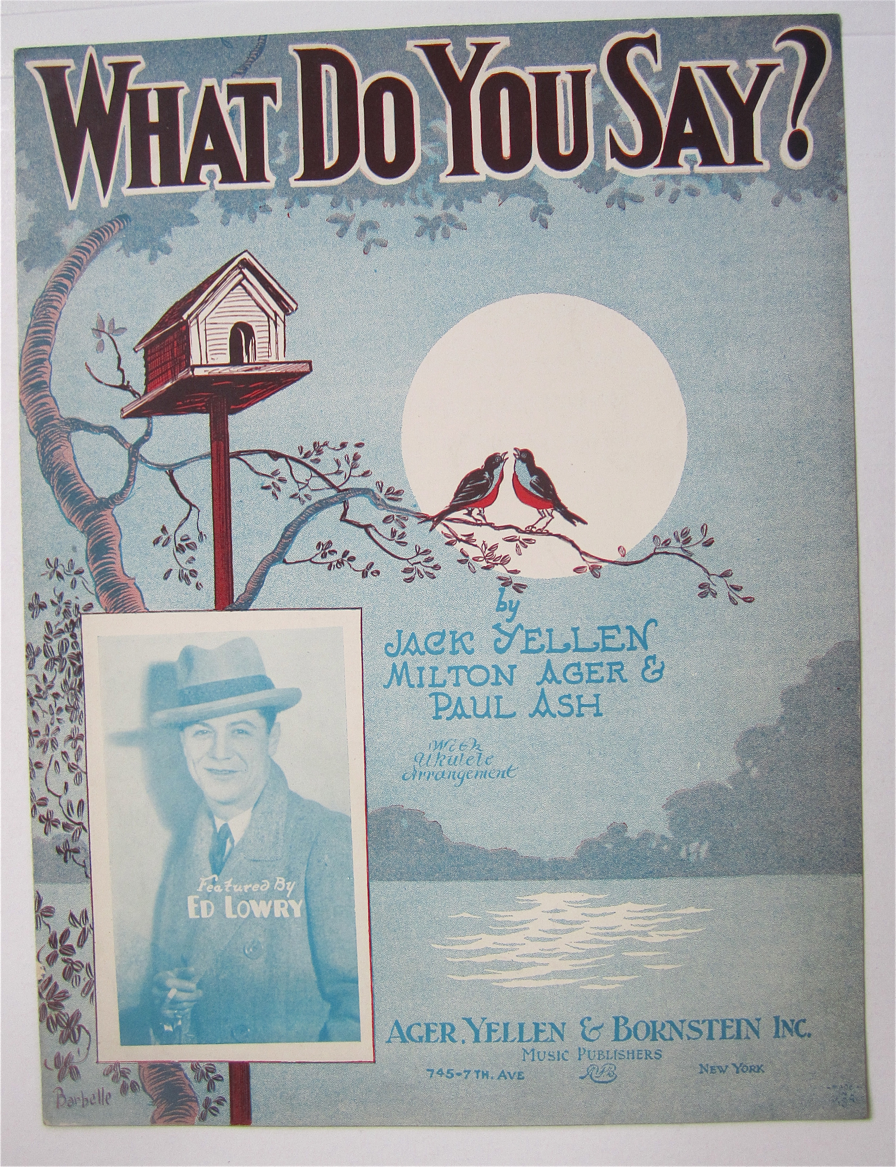 Sheet Music 1928 What Do You Say?