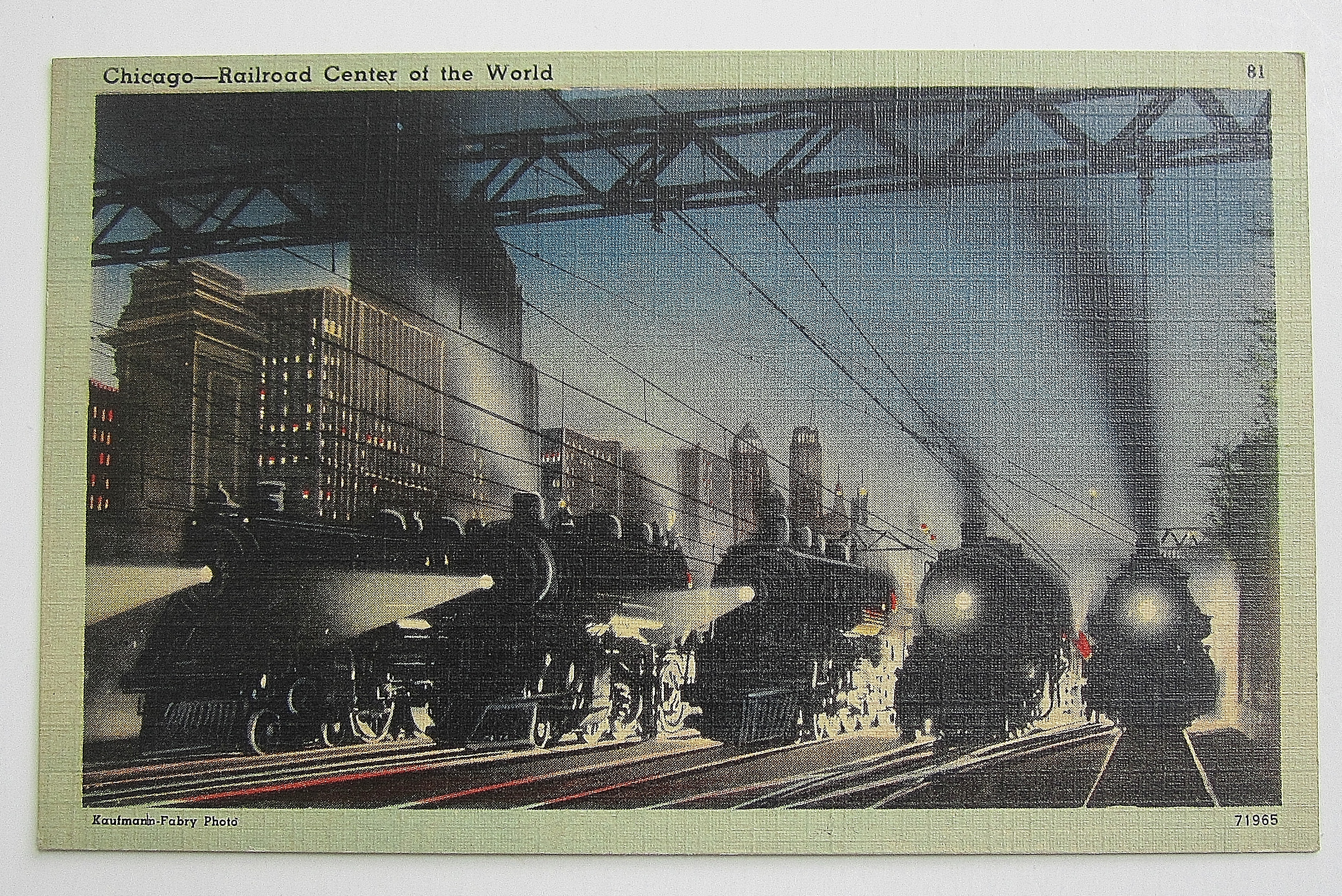 Chicago-The Railroad Center Of The World Postcard