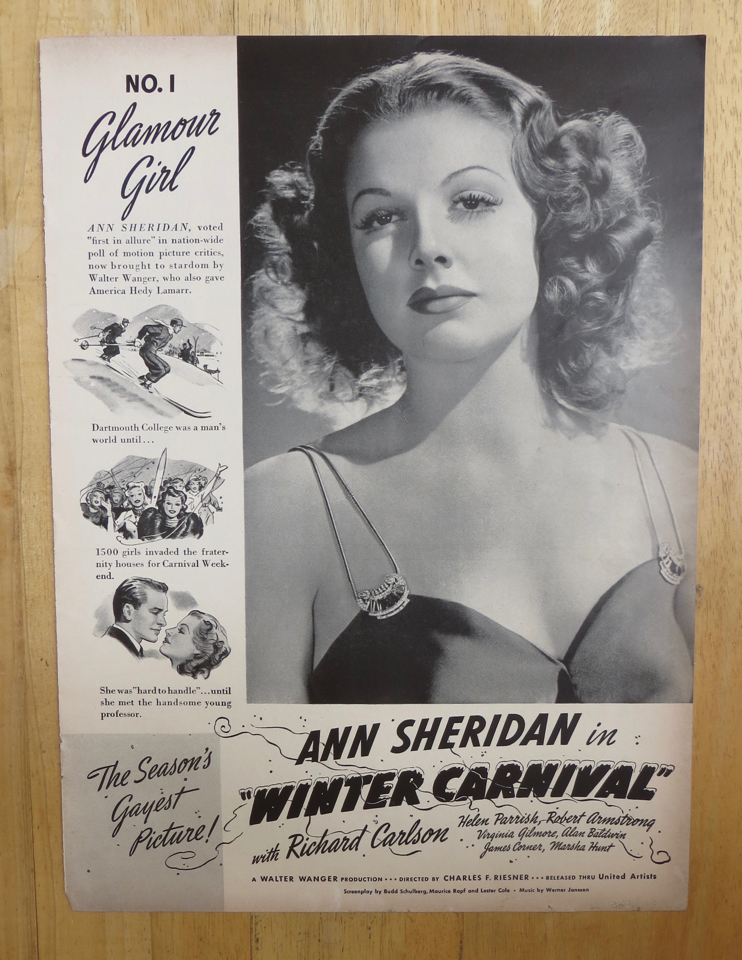 1939 Winter Carnival with Ann Sheridan