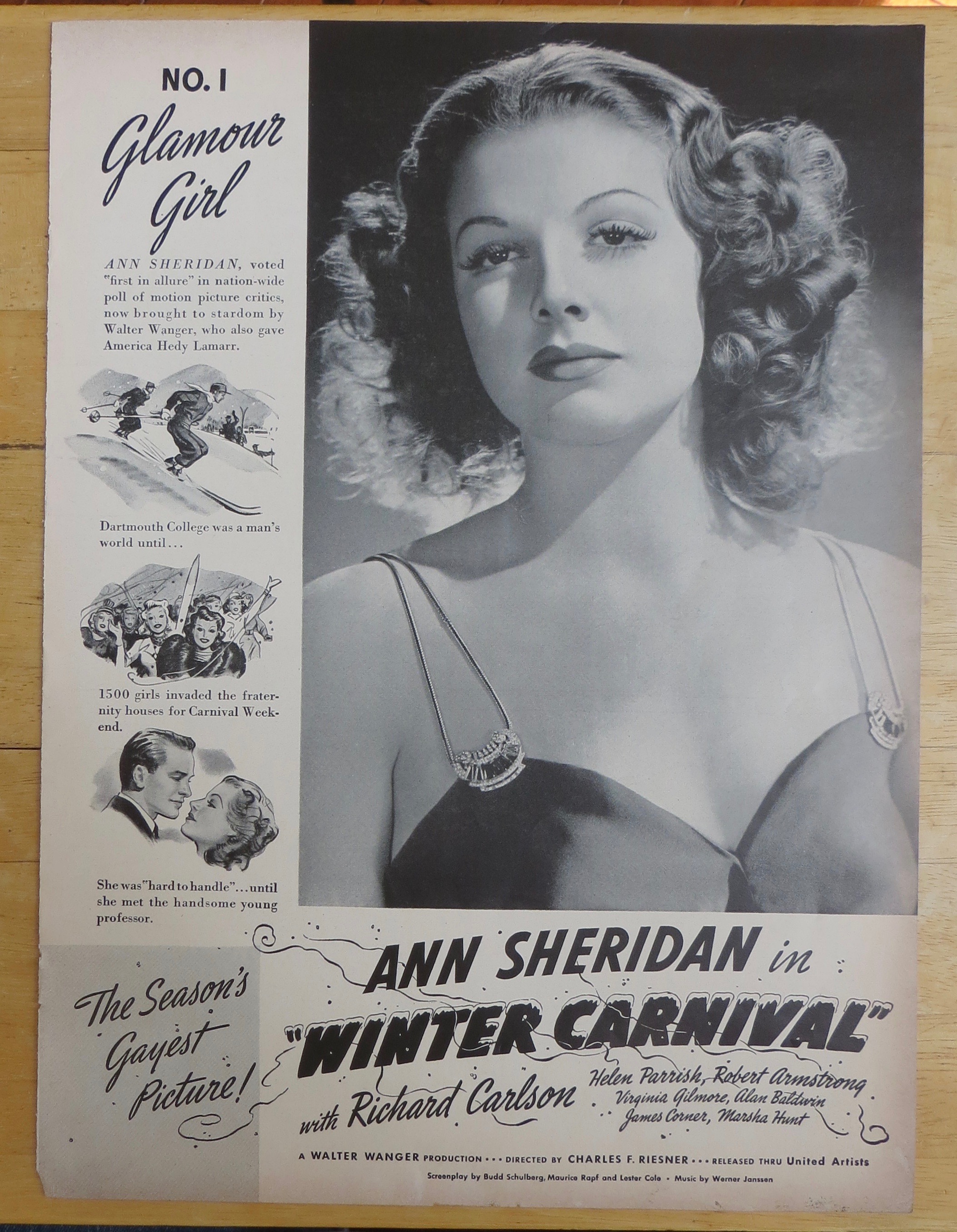 1939 Winter Carnival with Ann Sheridan
