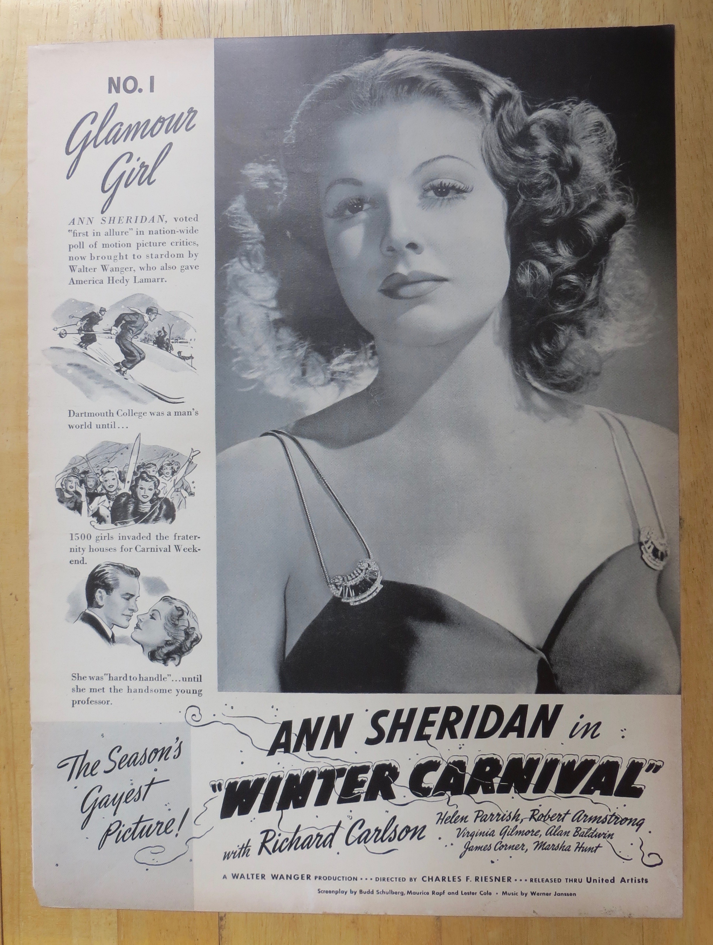 1939 Winter Carnival with Ann Sheridan