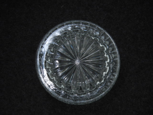Crystal sugar bowl with lid