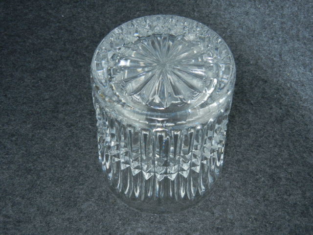 Crystal sugar bowl with lid