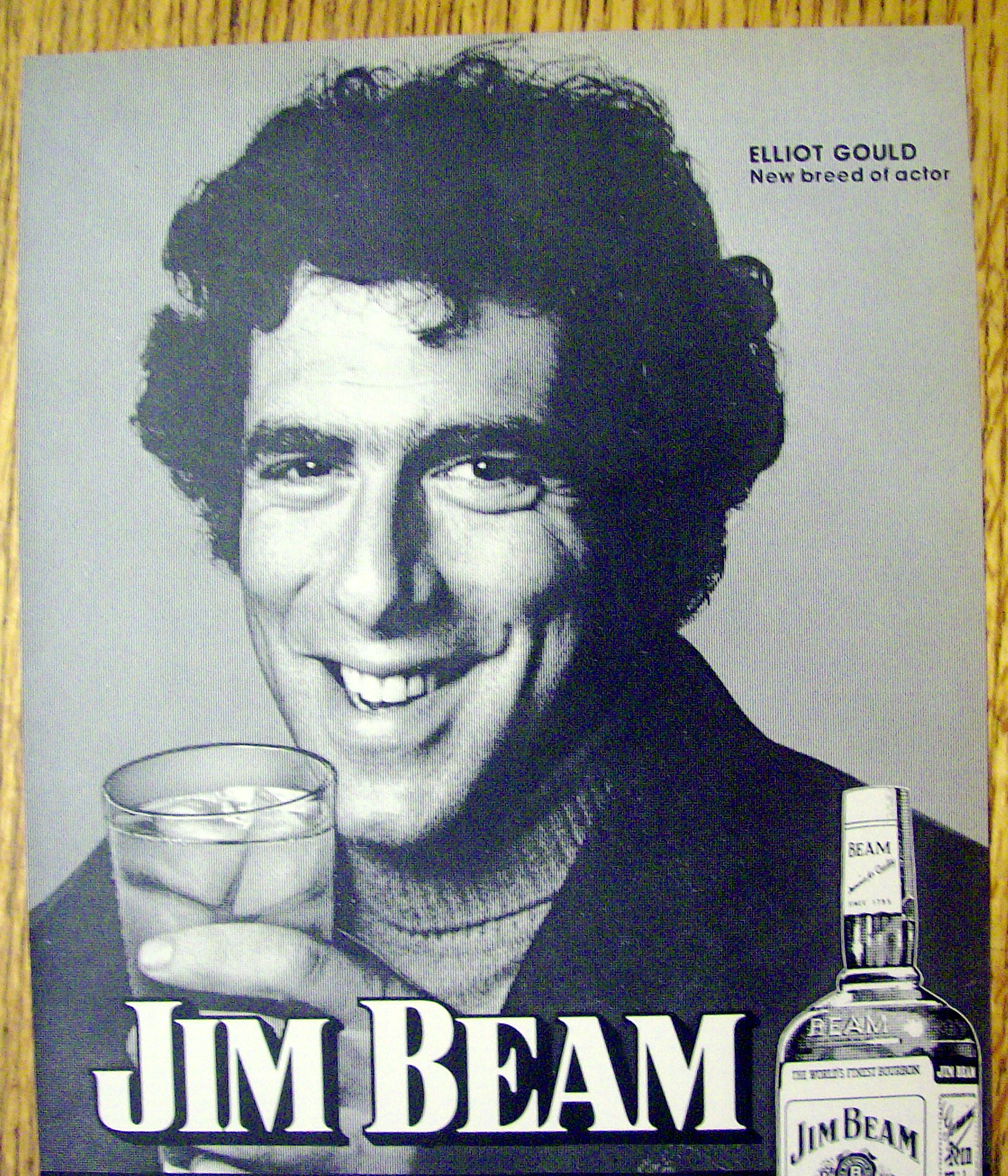 1974 Jim Beam Whiskey with Actor Elliot Gould