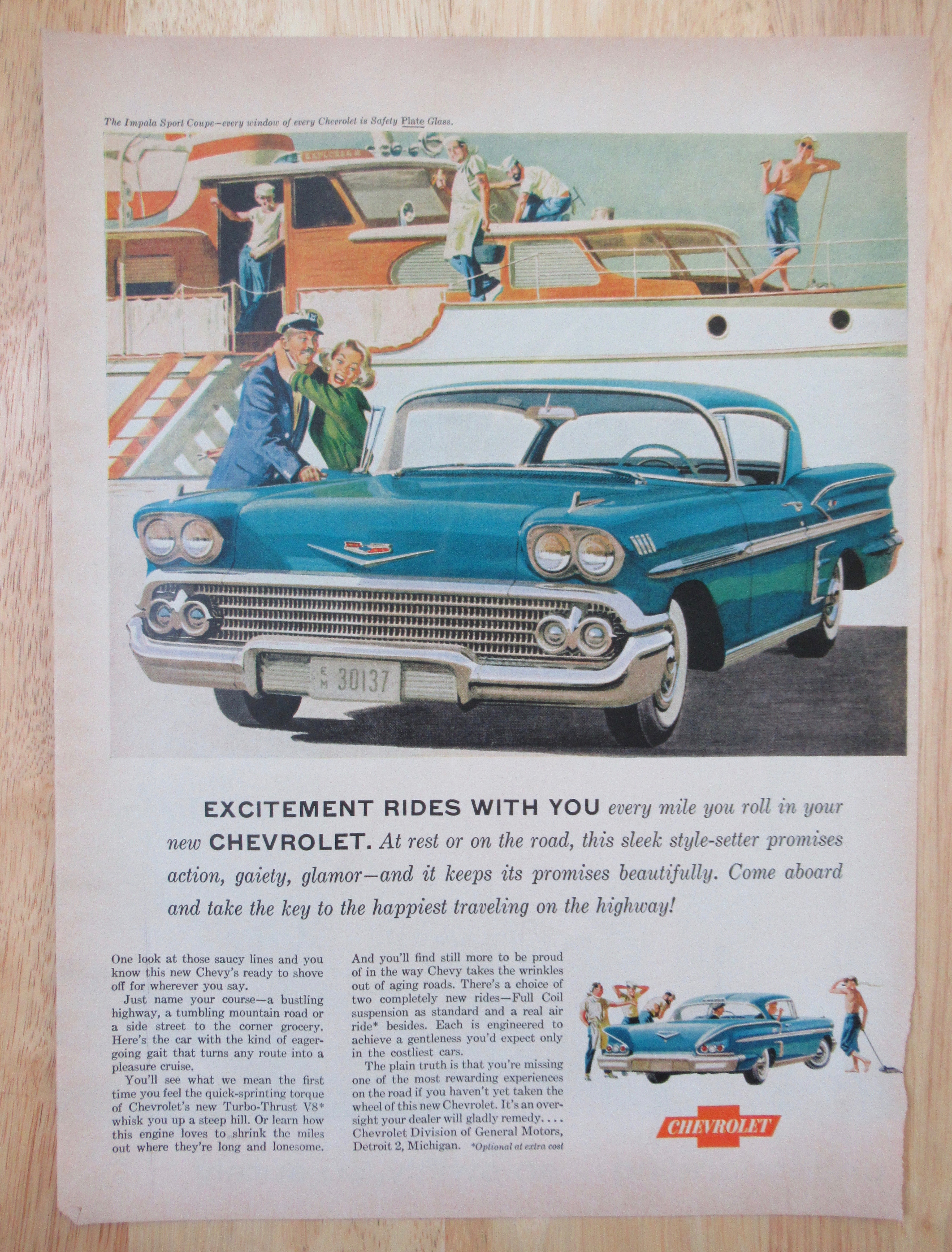 1958 Chevrolet Cars with the Impala Sport Coupe