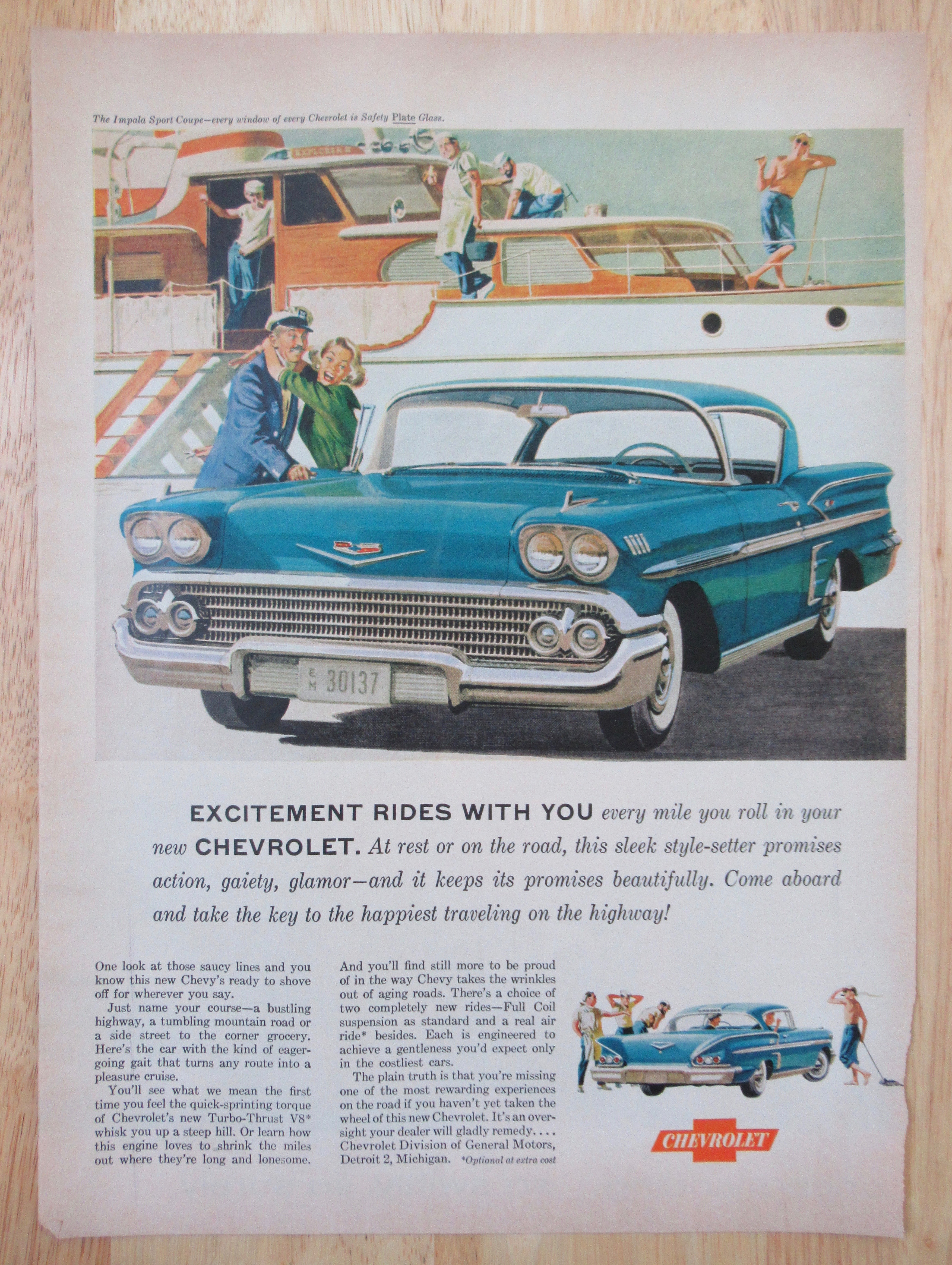 1958 Chevrolet Cars with the Impala Sport Coupe