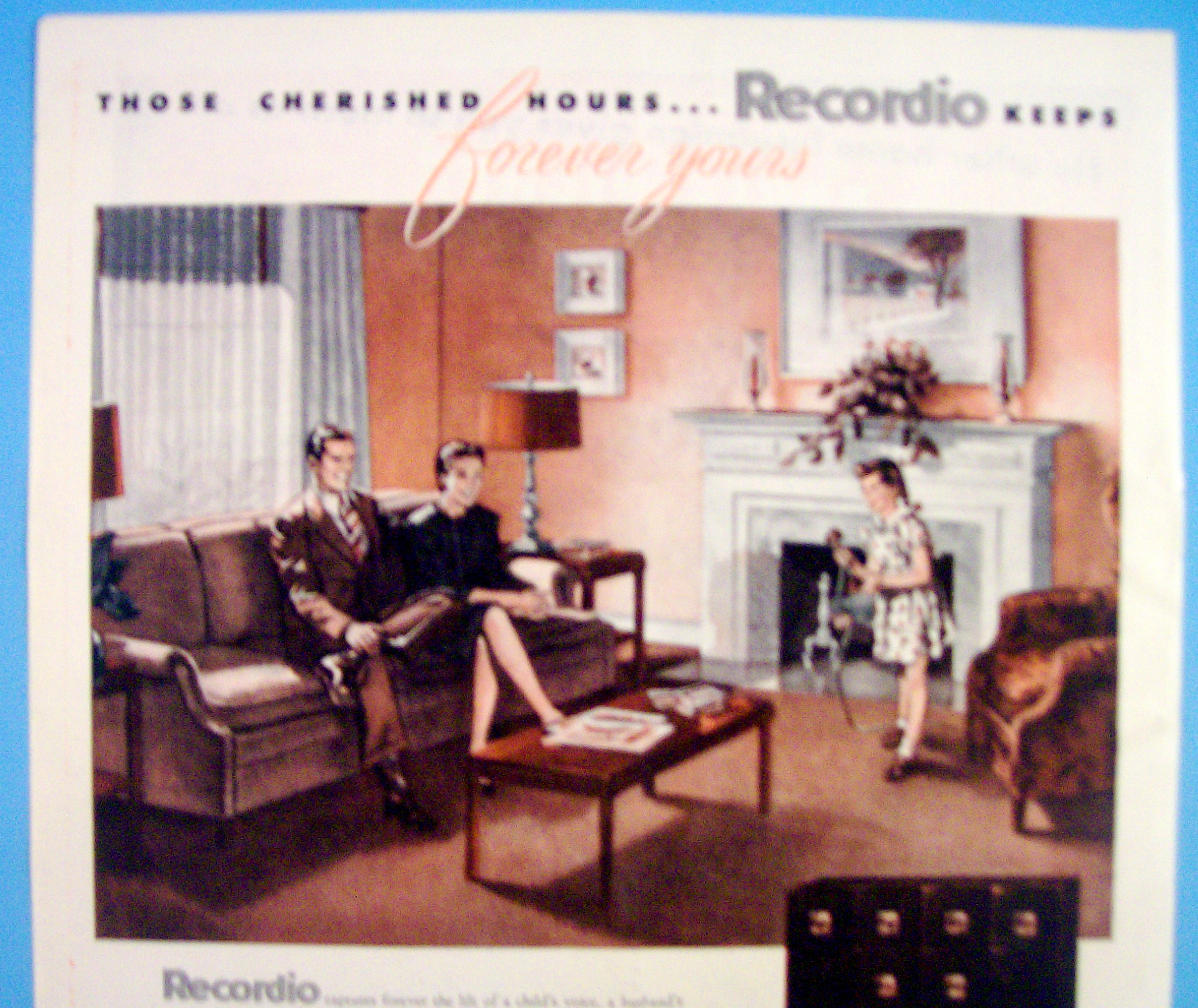 1946 Recordio with Parents Listening to Girl