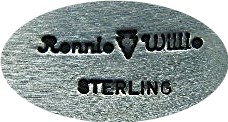 Navajo Ronnie Willie Sterling Silver Turquoise Blue Top
