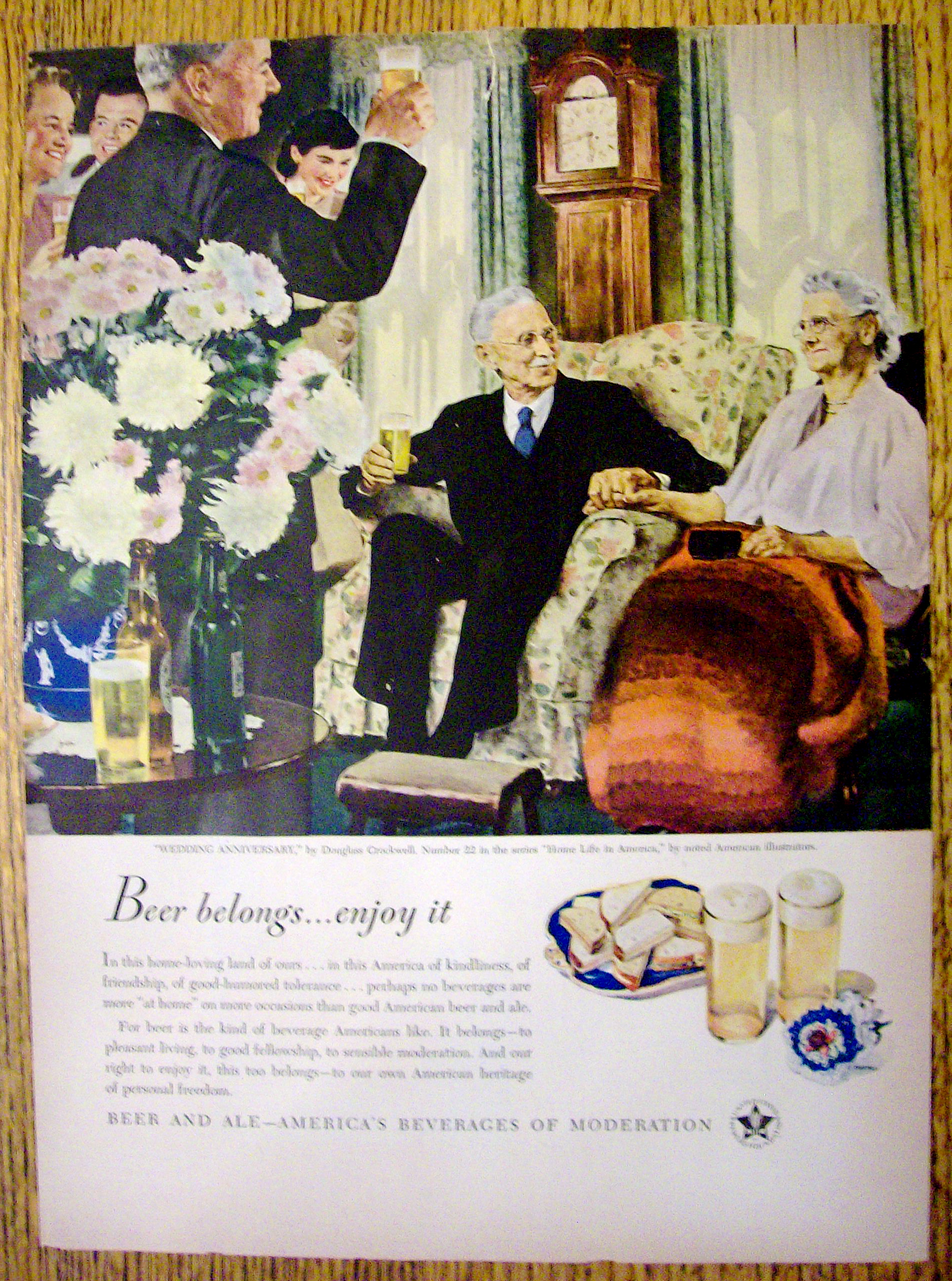 1948 Beer Belongs (Wedding Anniversary) /D. Crockwell