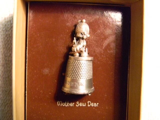 Precious Moments Pewter Thimble