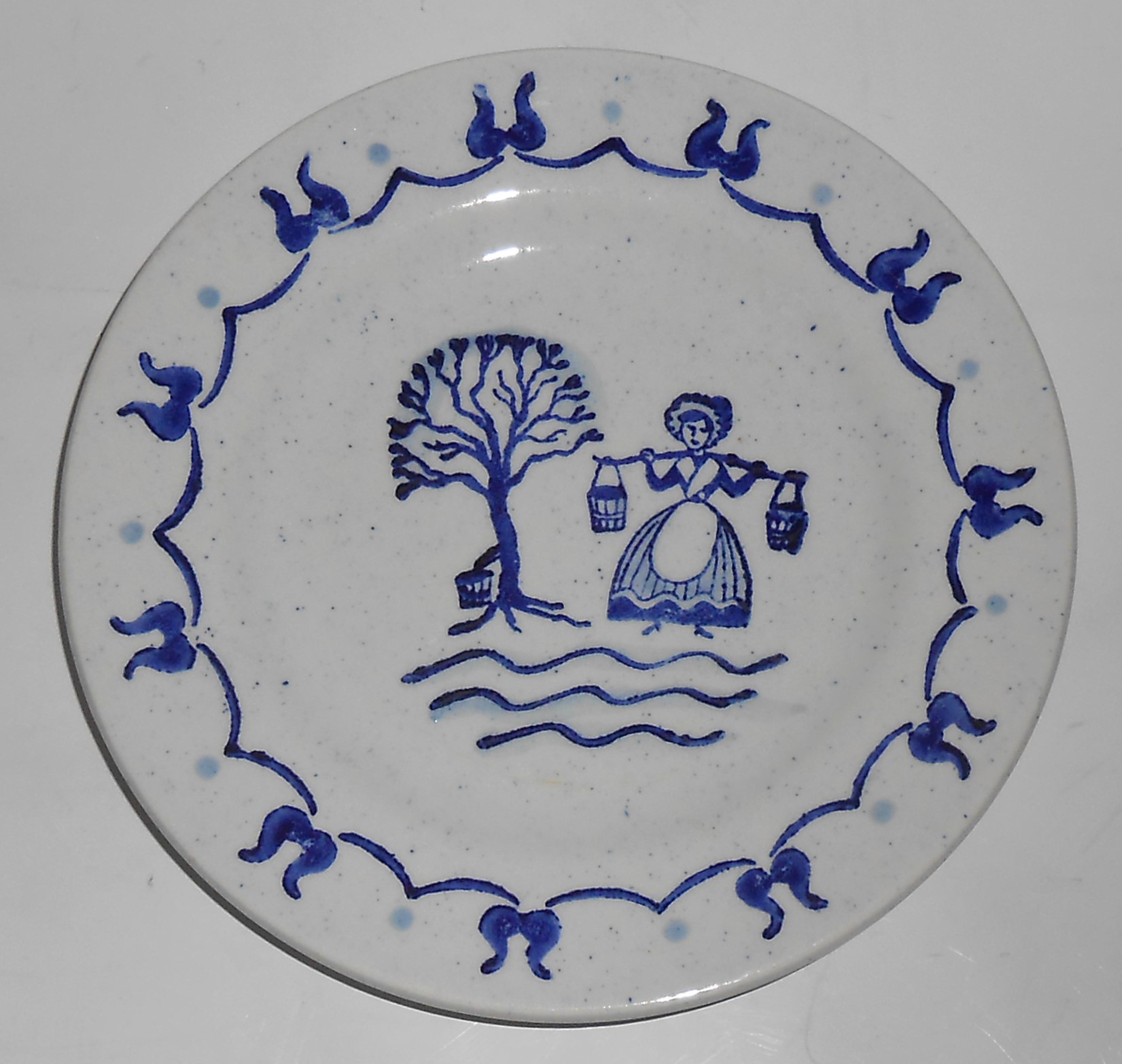 Metlox Pottery Poppy Trail Provincial Blue Bread Plate