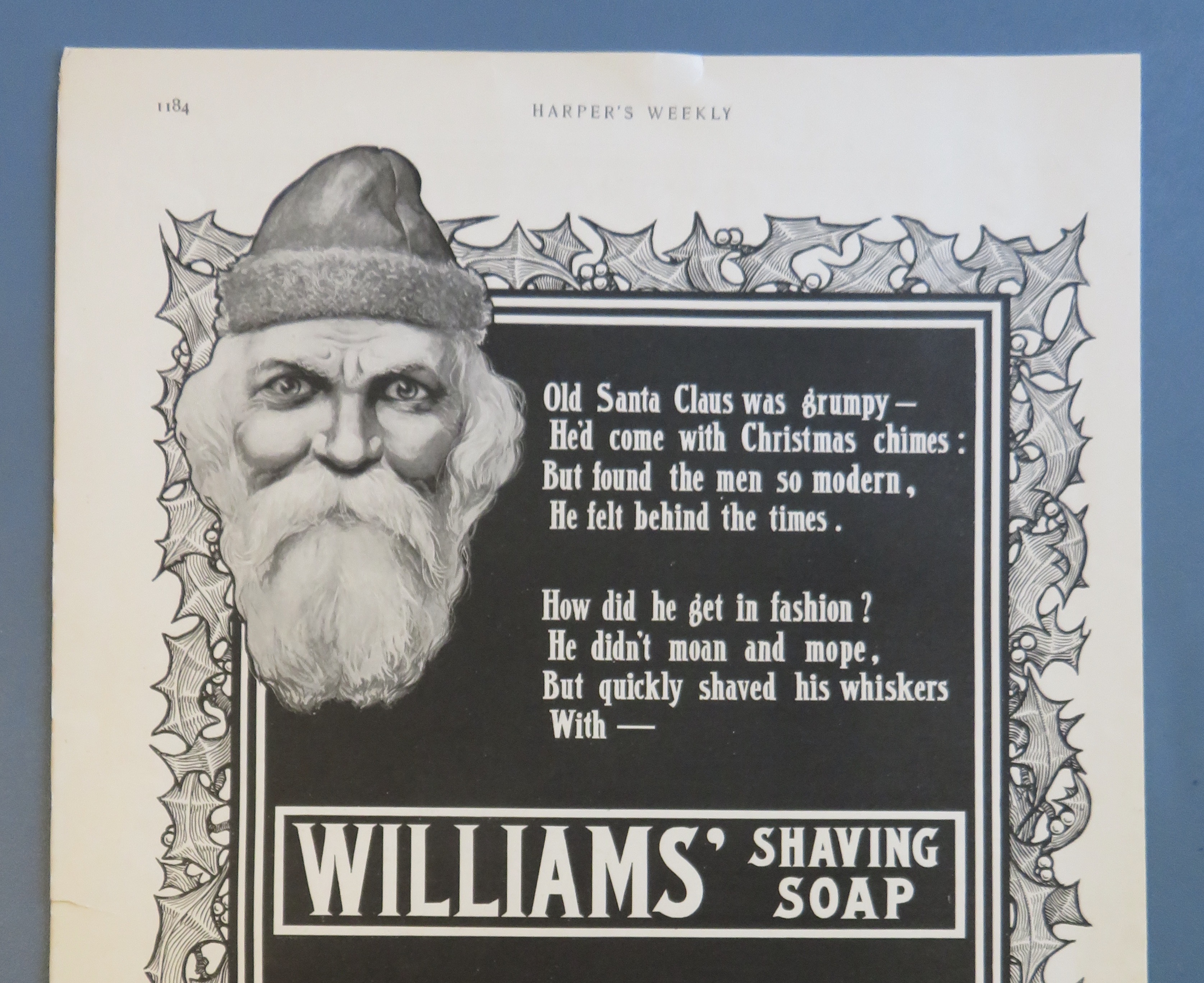 1900 Williams Shaving Soap with Men's Faces