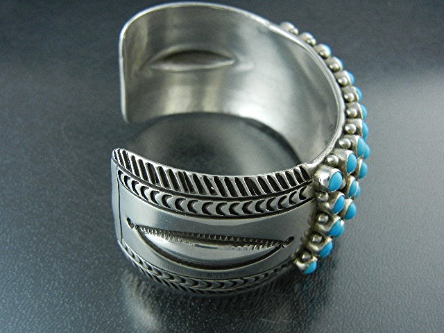 Native American Sterling Silver Turquoise A. Toadlena