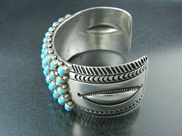 Native American Sterling Silver Turquoise A. Toadlena