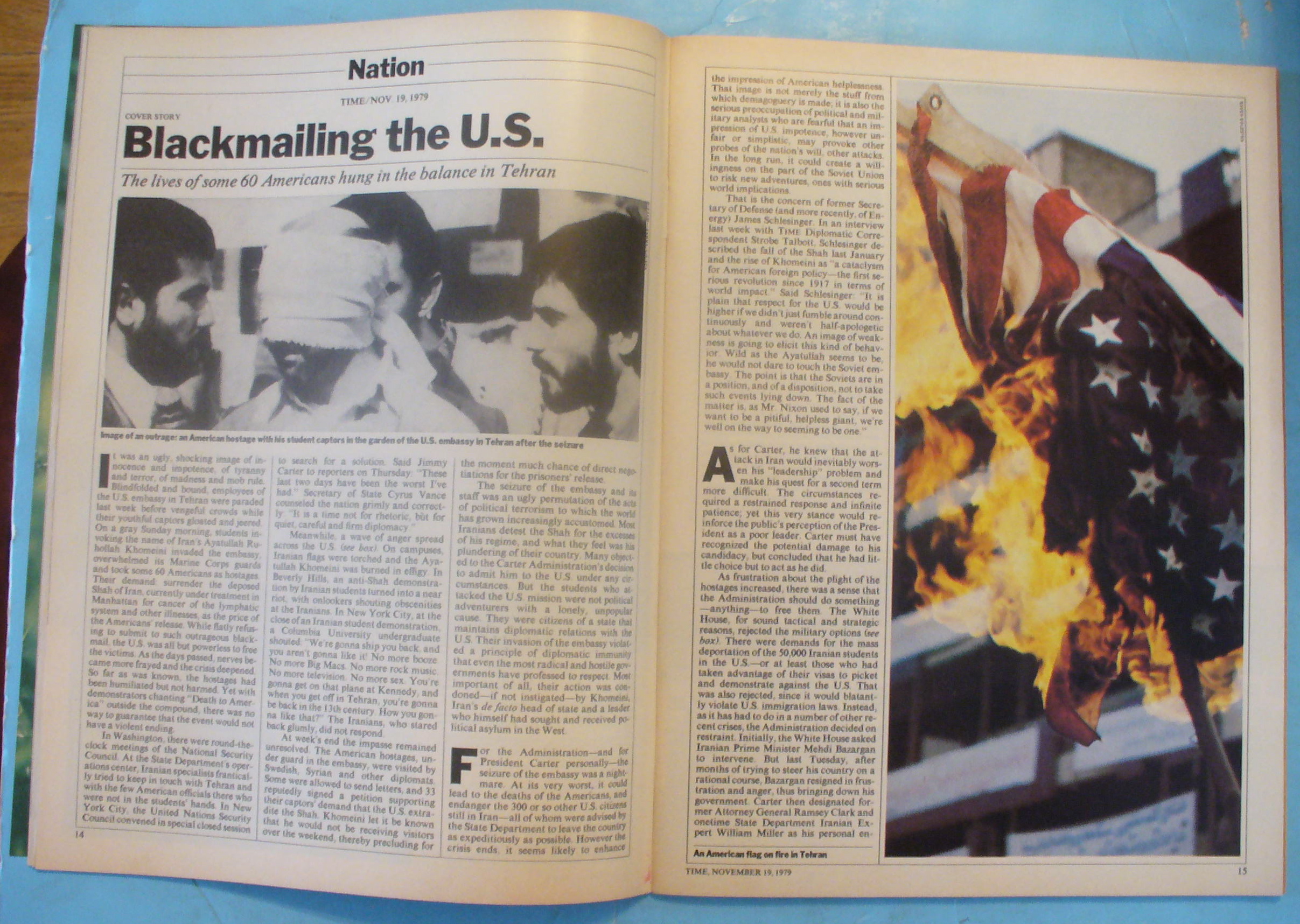 Time Magazine November 19, 1979 Blackmailing