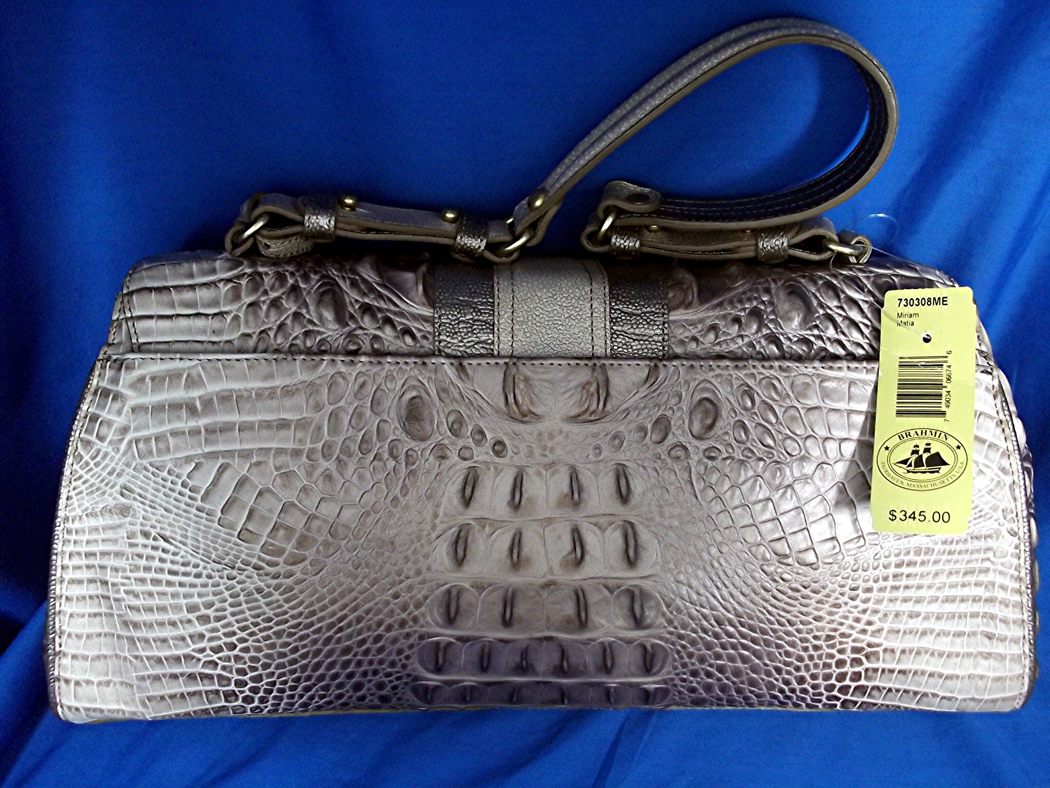Brahmin Taupe Leather  'Miriam Mata' USA