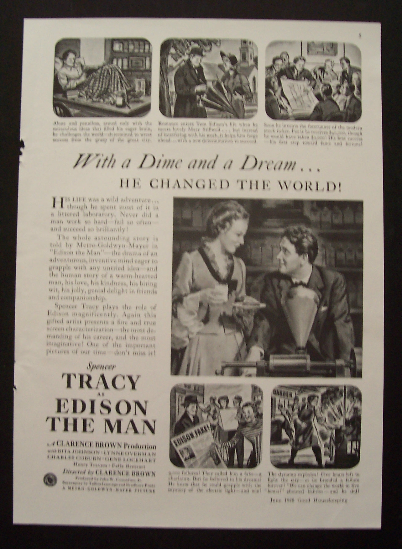 1940  Movie  Ad  For  Edison  The  Man